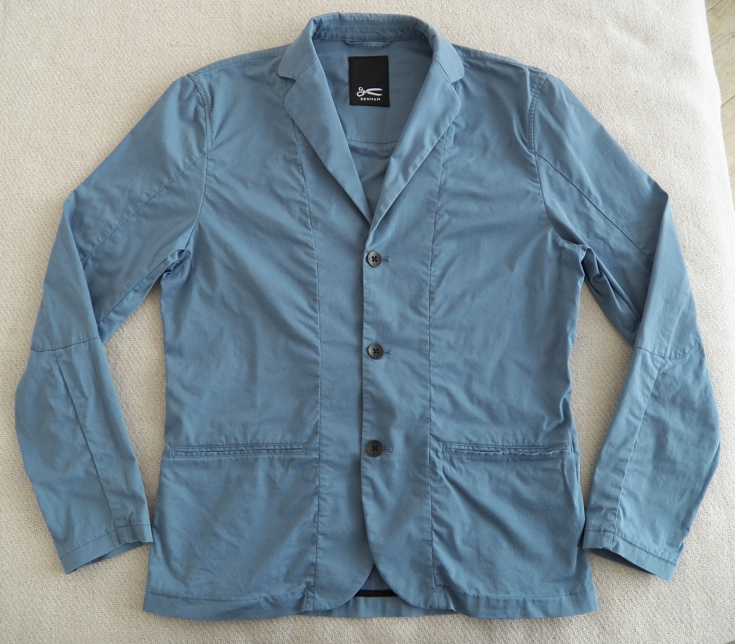 DENHAM Denham Washed stretch cotton blazer sport coat 3 Button XL Size 44R - 1 Thumbnail