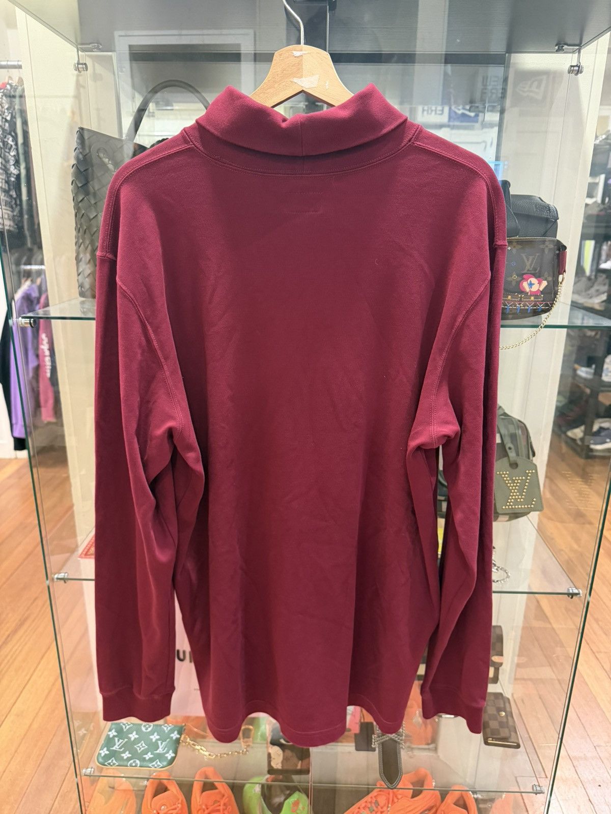Supreme Supreme Mock Neck LS - Maroon Size US XL / EU 56 / 4 - 2 Thumbnail