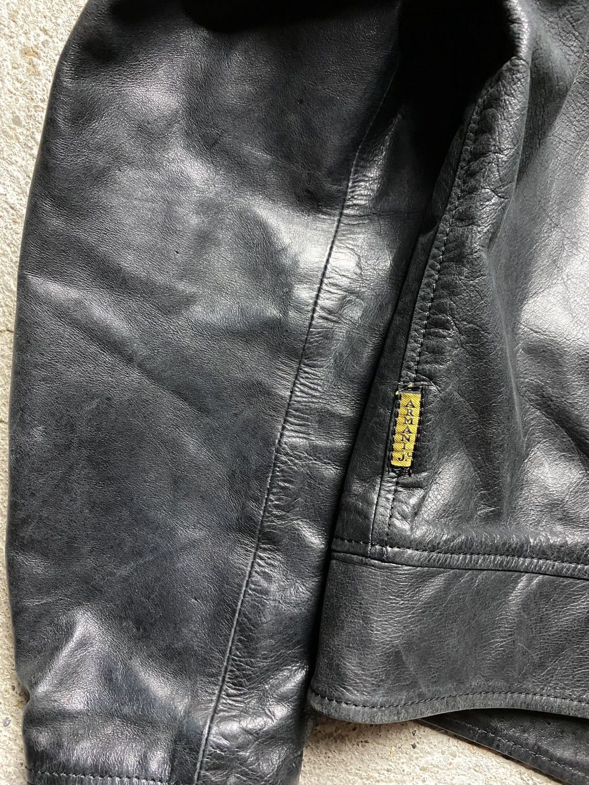 Emporio Armani Armani jeans leather jacket vintage avantgarde archive retro Size US M / EU 48-50 / 2 - 14 Thumbnail