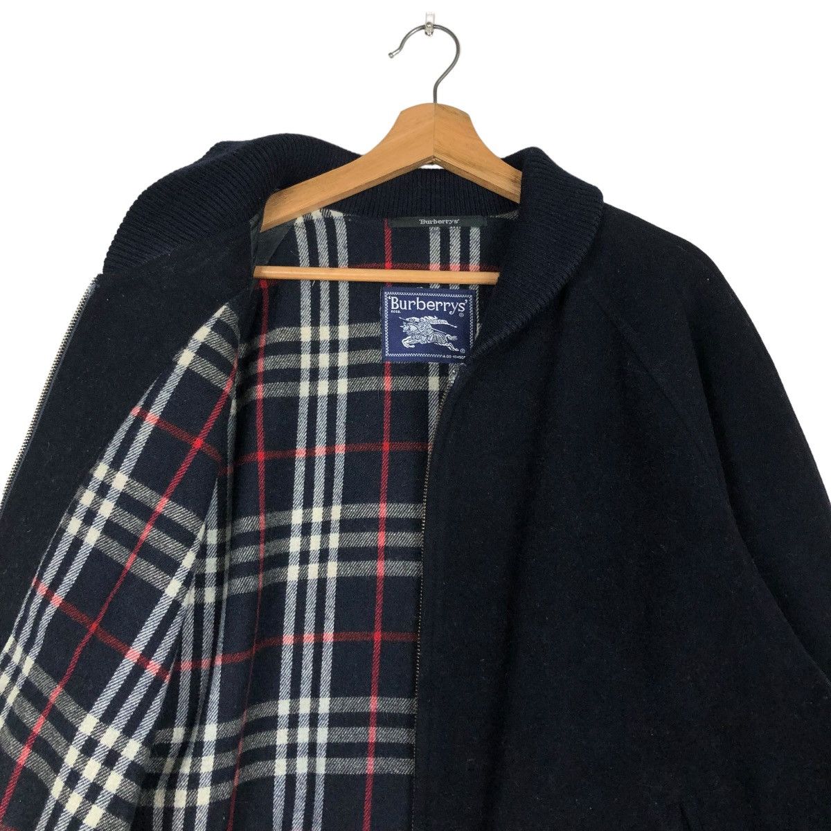 Burberry 🔥VINTAGE BURBERRYS WOOL JACKET MADE IN SPAIN NOVA CHECK Size US M / EU 48-50 / 2 - 12 Thumbnail