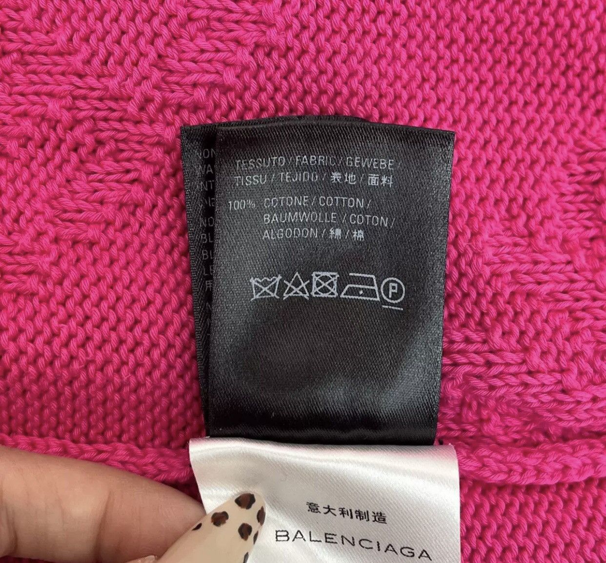 Balenciaga Balenciaga Pink 3D Knitted Jacquard Full Print BulletSweater Size US M / EU 48-50 / 2 - 6 Thumbnail