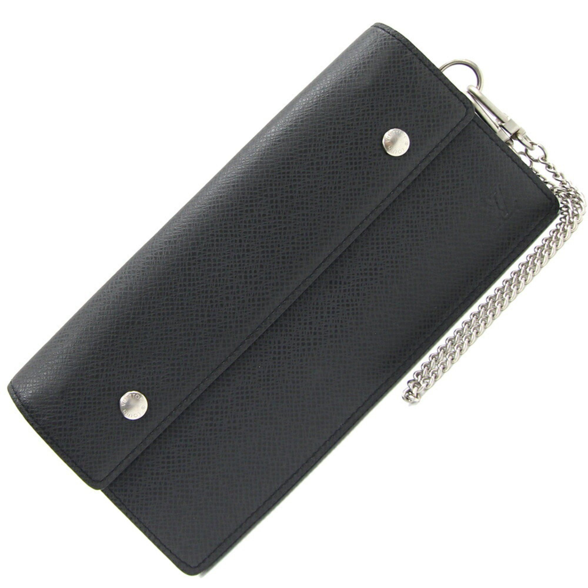 Louis Vuitton Louis Vuitton Bi-fold Long Wallet Taiga Portefeuille Accordion M30992 Ardoise Men's Chain LOUIS VUITTON Size ONE SIZE - 1 Thumbnail