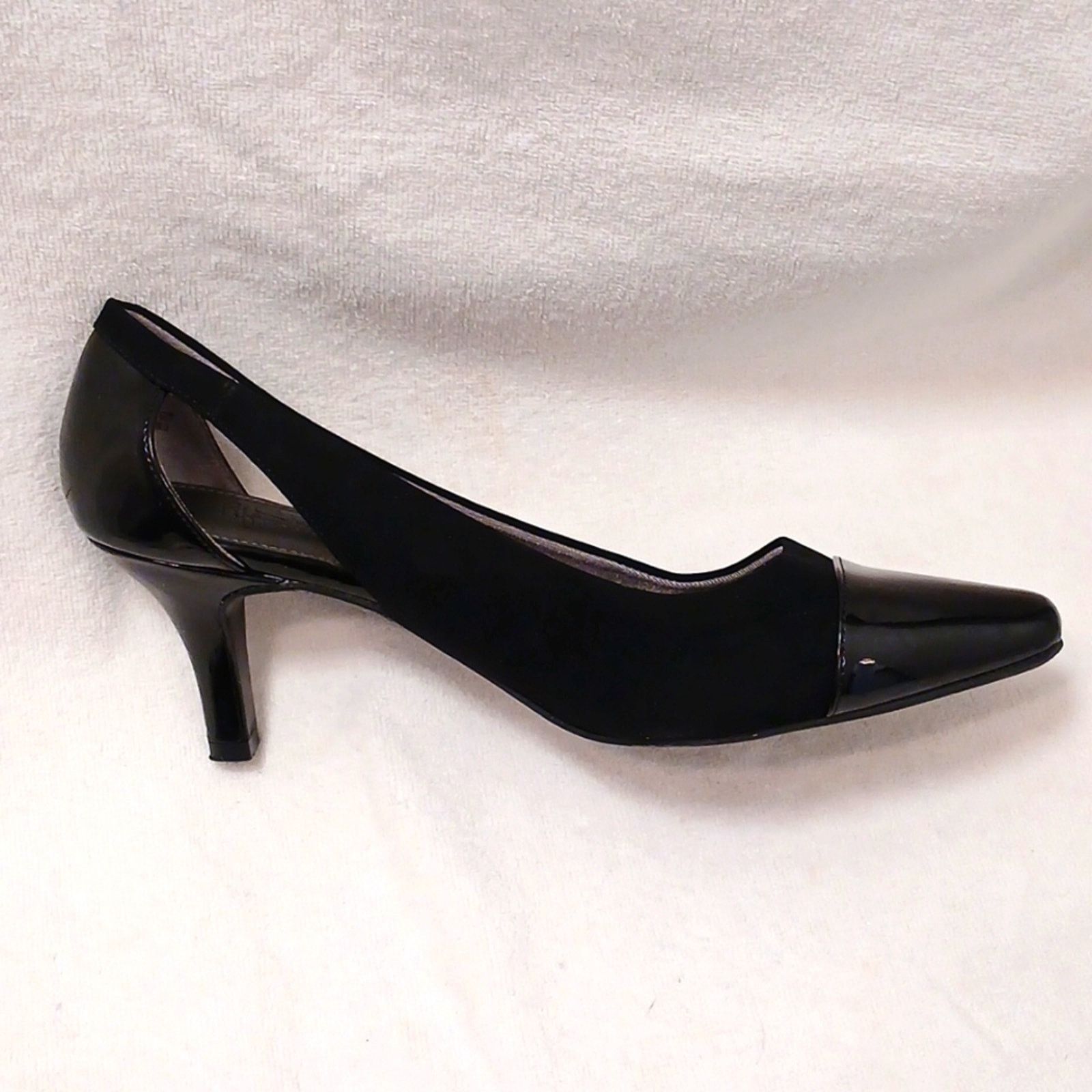 Other Life Stride Soft System Pumps Sz 9.5 BLACK Peekaboo Comfort Size US 9.5 / IT 39.5 - 2 Thumbnail