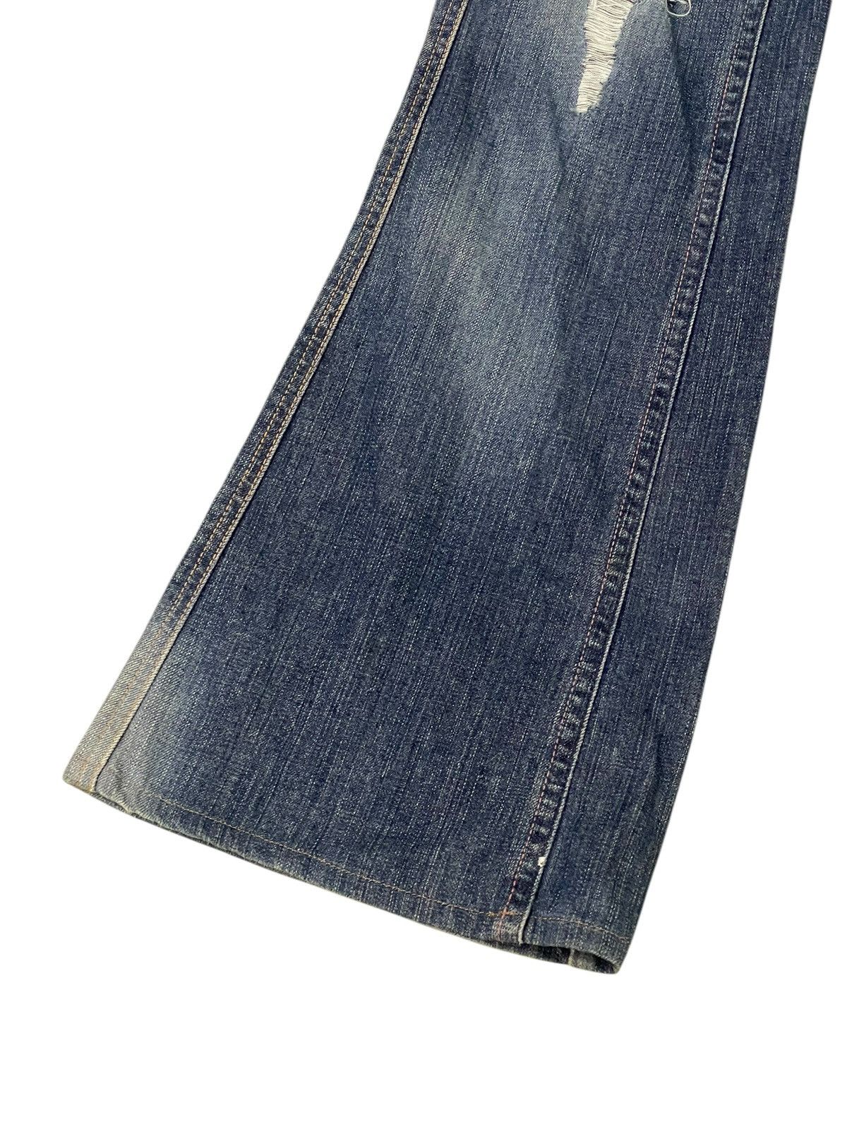 Comme des Garcons Flare Jeans Vienus Jean Edwin Distress Stretch Low Rise 2🟦 Size US 28 / EU 44 - 5 Thumbnail