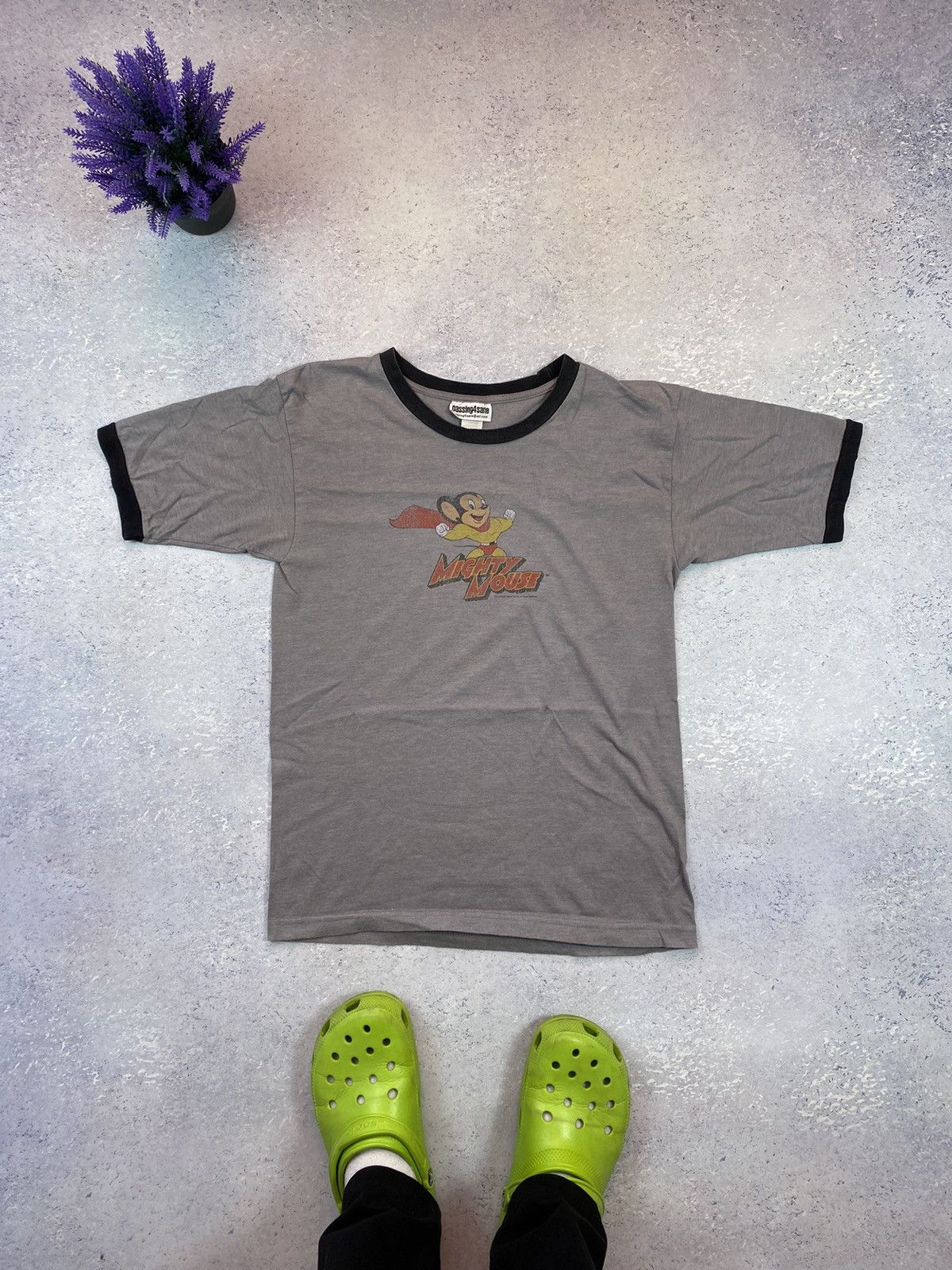Vintage Vintage Mighty Mouse Men’s T-shirt With Big Logo 2003 Medium Size US M / EU 48-50 / 2 - 2 Thumbnail