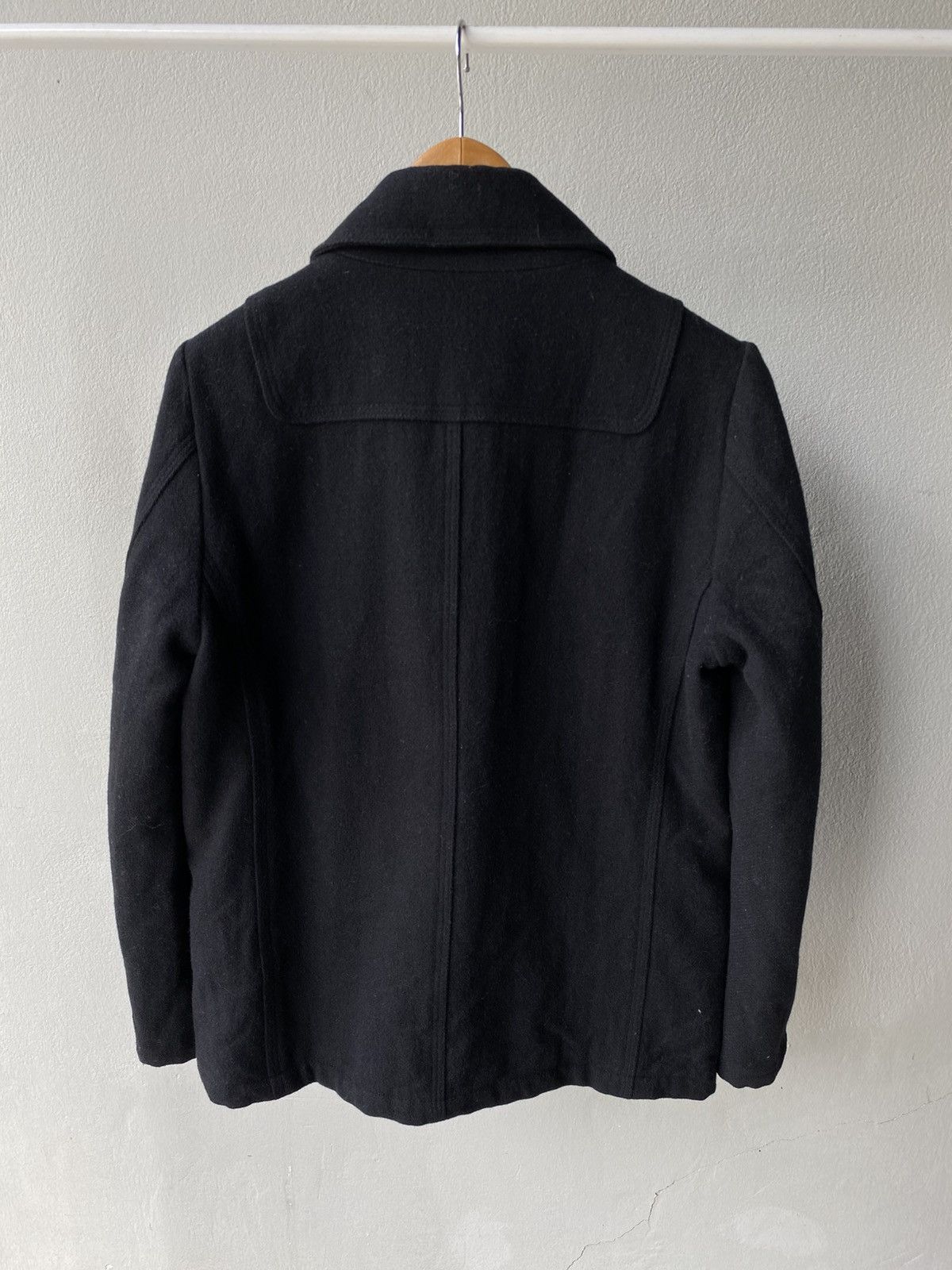 Tsumori Chisato TSUMORI CHISATO Black Double-Breasted Pea Coat Size M / US 6-8 / IT 42-44 - 15 Thumbnail