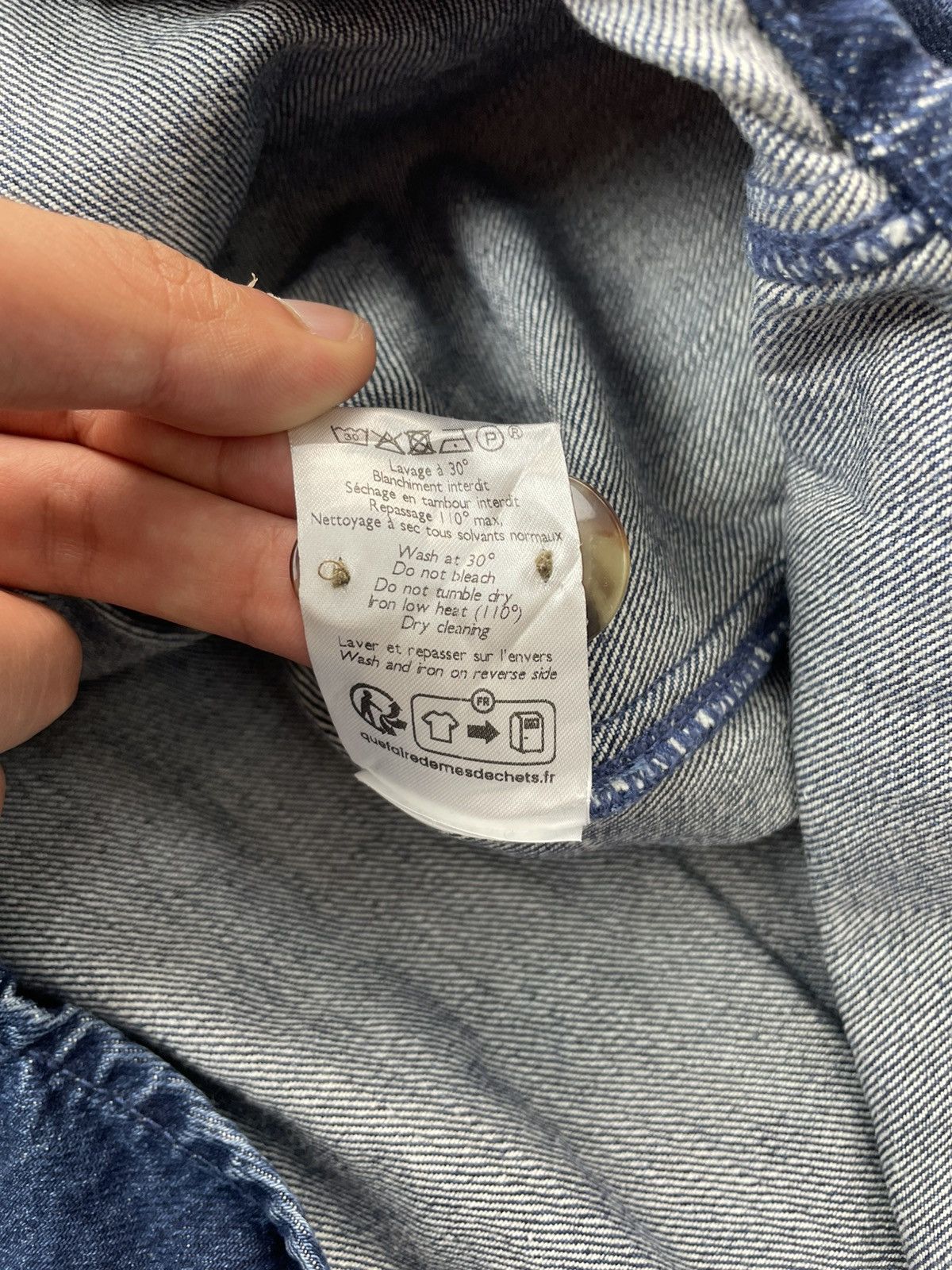 Sezane Sezana Denim Jacket Chore Coat Size XS / US 0-2 / IT 36-38 - 8 Thumbnail