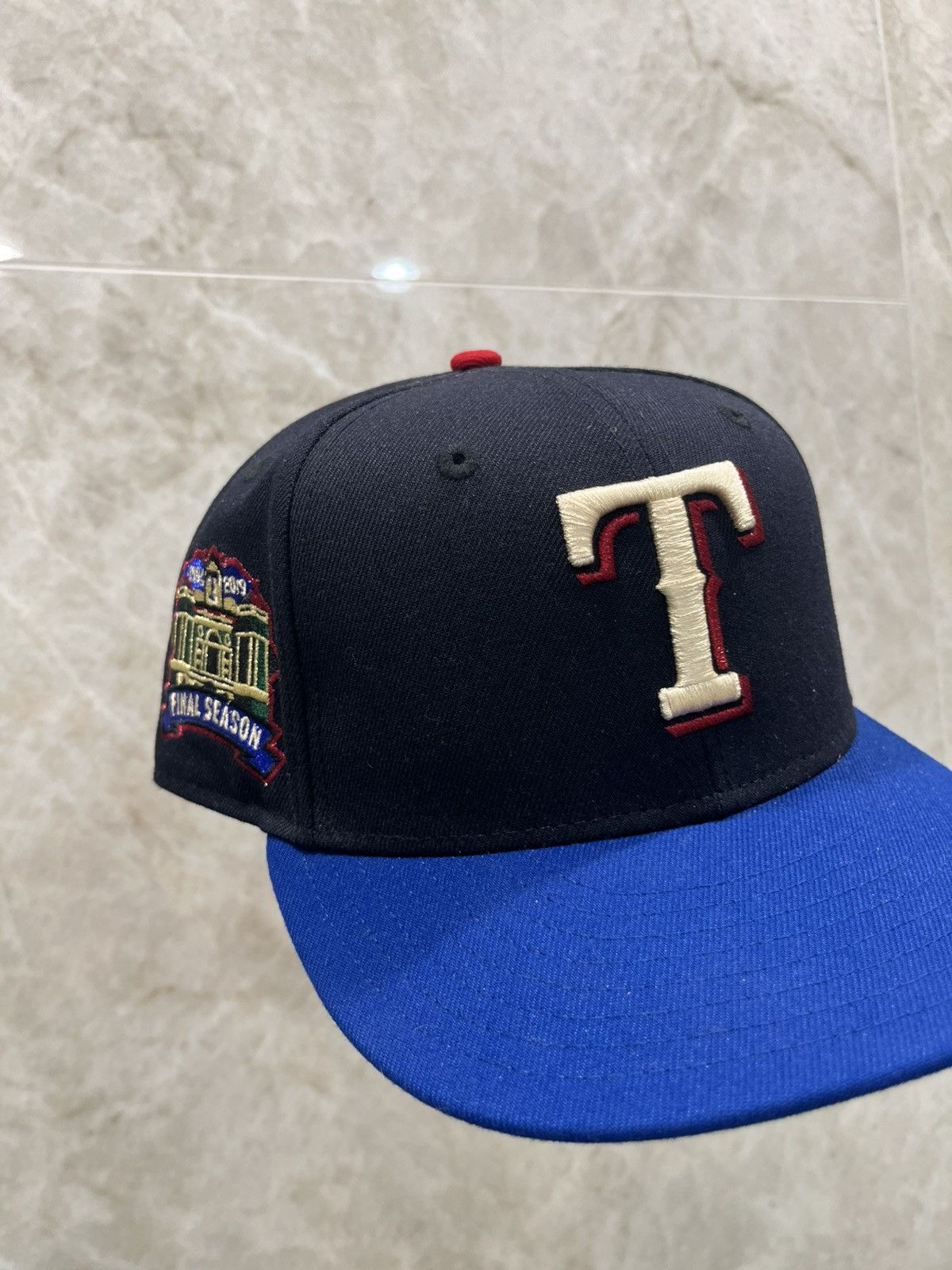 Hat Club 7 3/8 Nohonati Rushmore Texas Rangers Final Season Size ONE SIZE - 1 Thumbnail