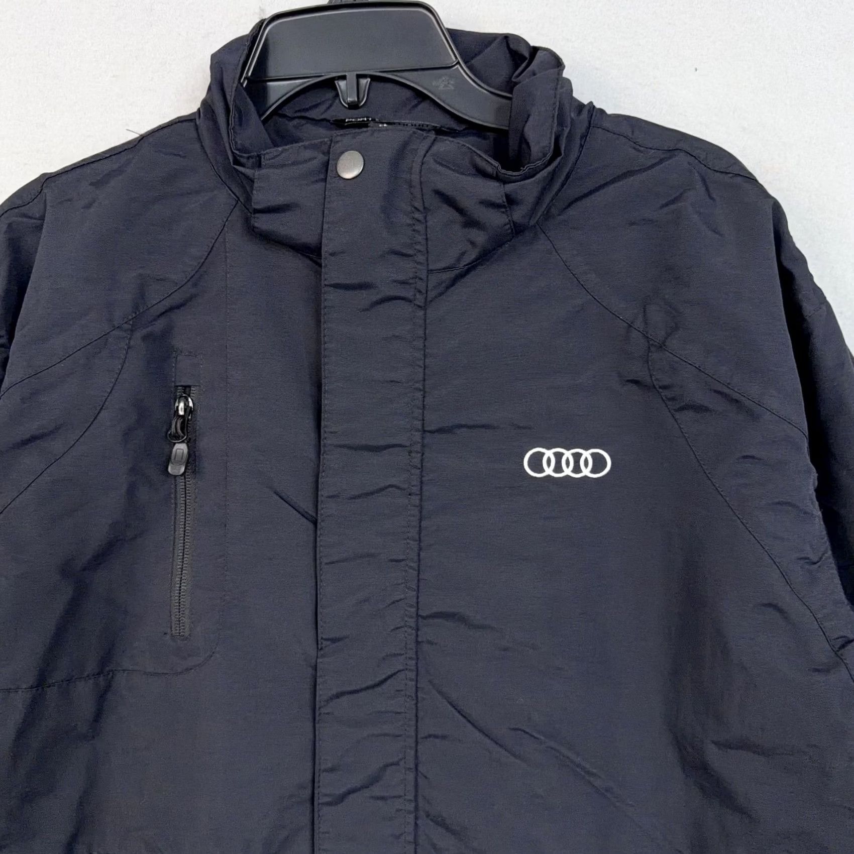 Port Authority Port Authority Audi Summit Logo Windbreaker Jacket Mens Large Black Size US L / EU 52-54 / 3 - 3 Thumbnail