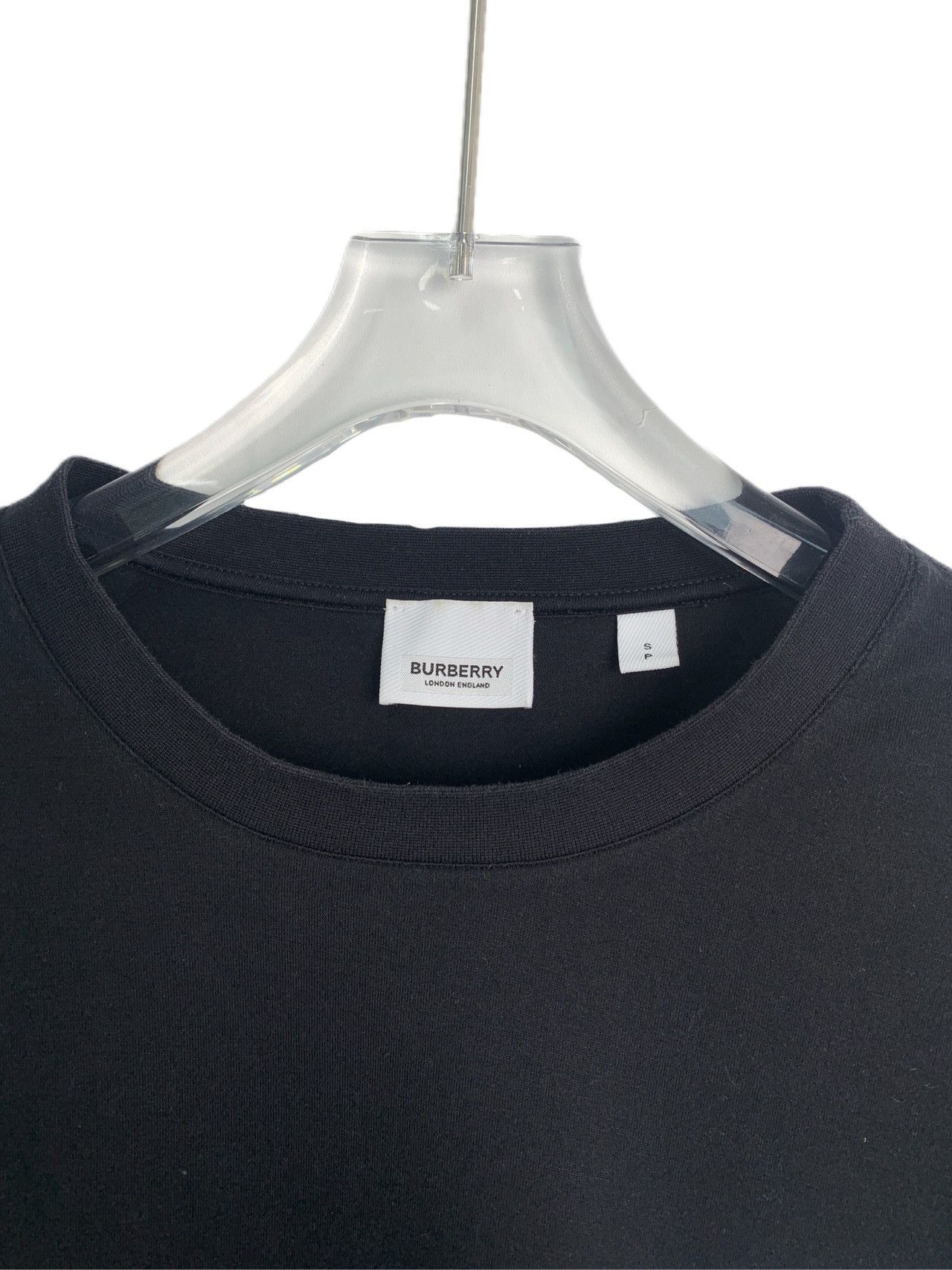Burberry Burberry Black Tb Logo Printed Cotton T-Shirt Size S / US 4 / IT 40 - 3 Thumbnail