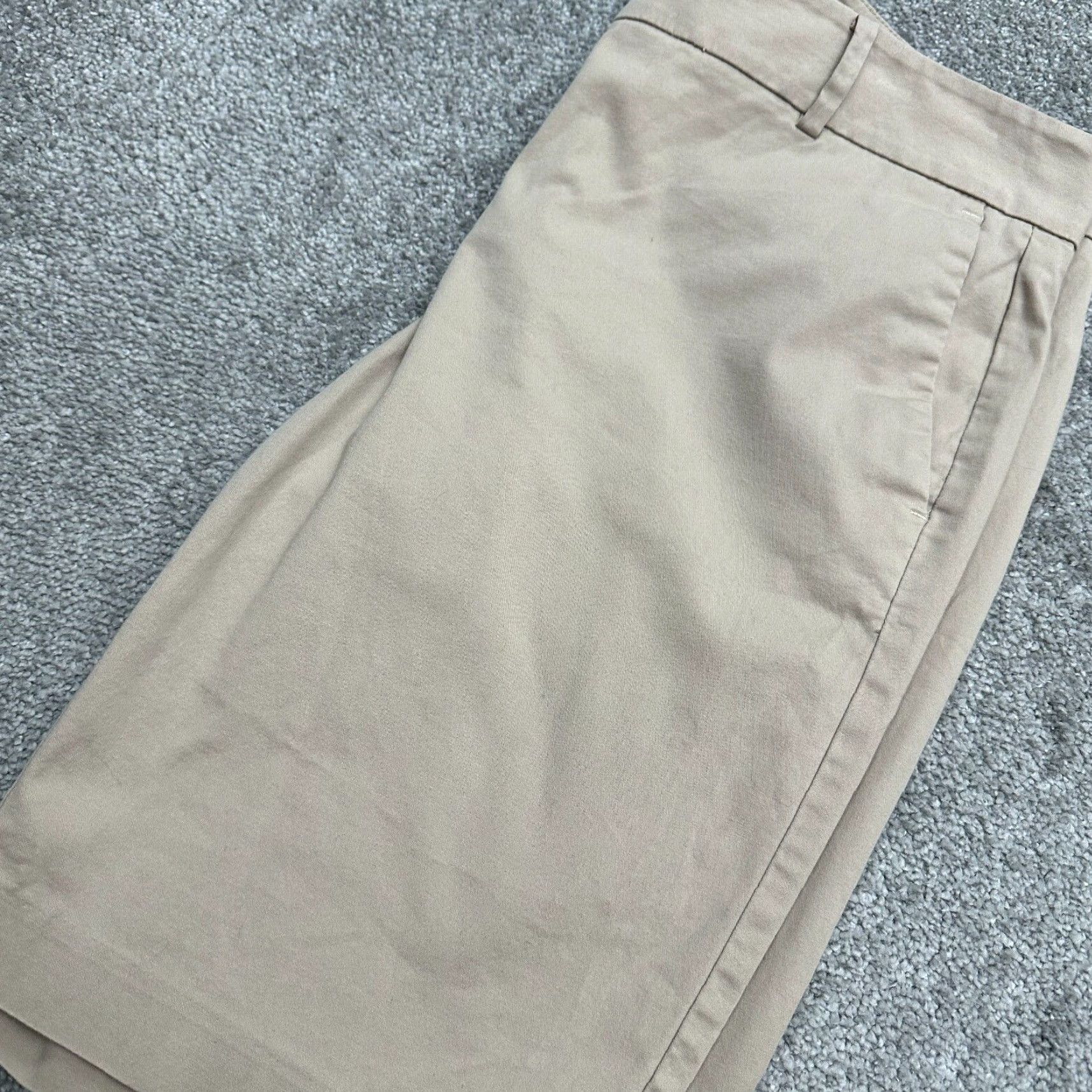 Ann Taylor Ann Taylor Devin Bermuda Shorts Womens 12 Khaki Brown Cotton 36x10.5 Size 34" / US 12 / IT 48 - 4 Thumbnail