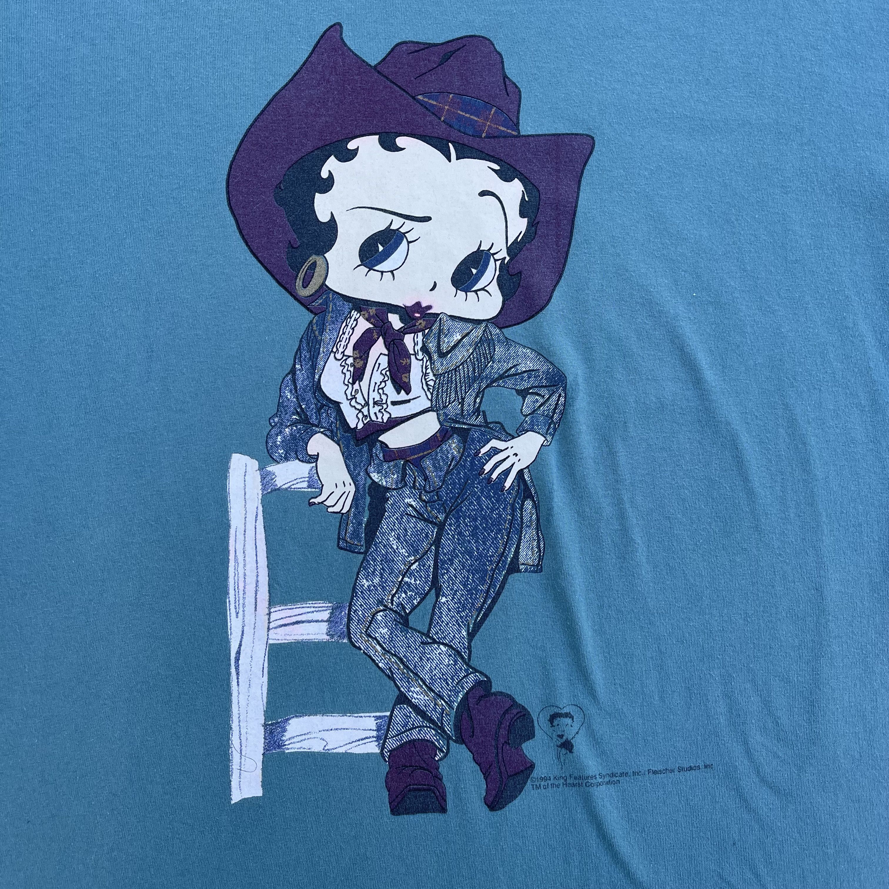 Vintage 1994 Betty Boop Cowgirl T-shirt Size US XL / EU 56 / 4 - 3 Thumbnail