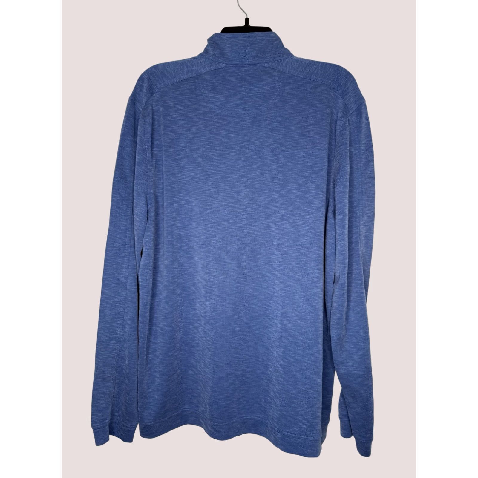 Johnston & Murphy Johnston & Murphy 1/4 Zip Pullover Mens Large Blue Lightweight Shirt Size US L / EU 52-54 / 3 - 1 Thumbnail