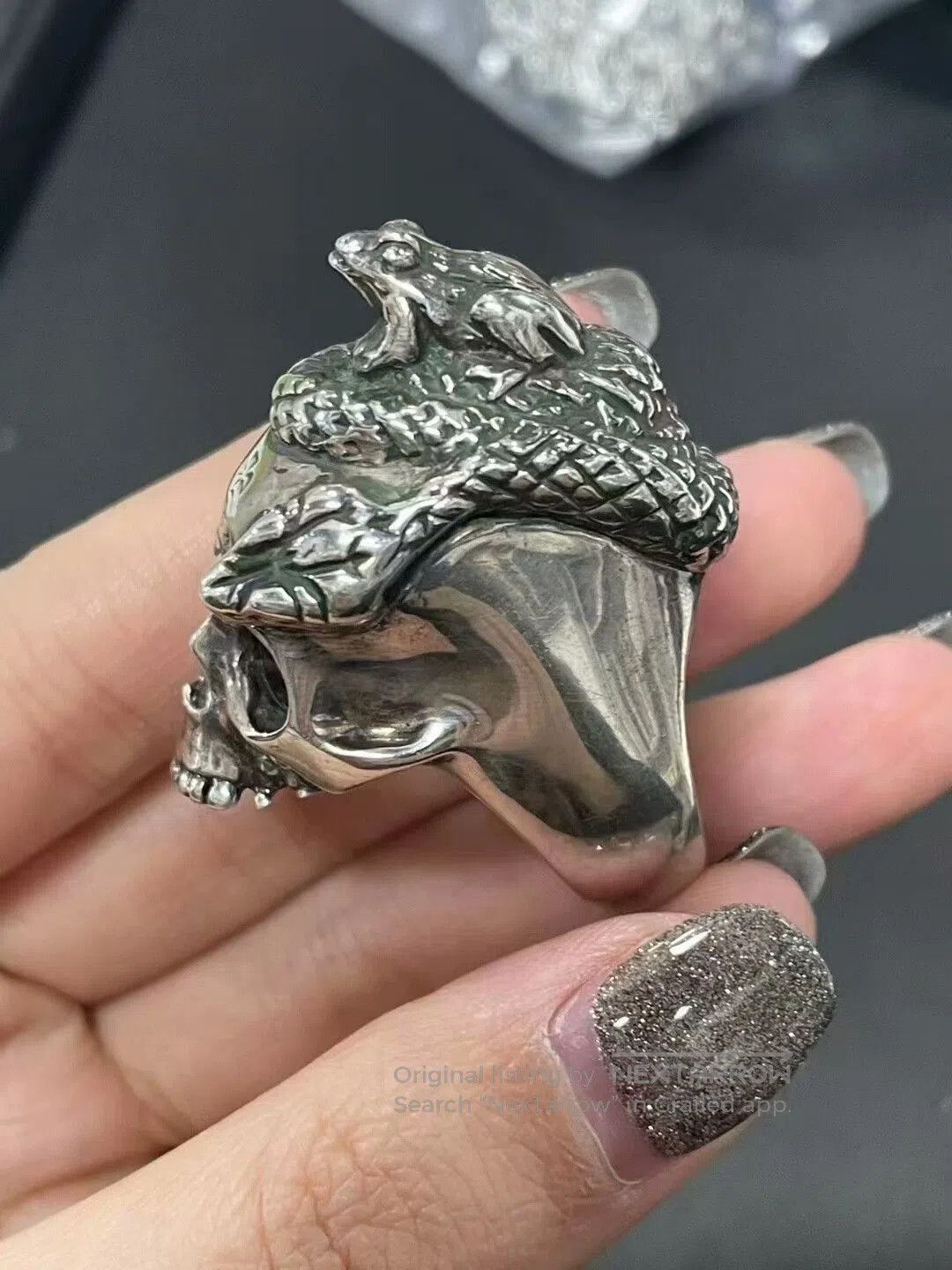 Vivienne Westwood vivienne westwood skull ring with snake design. Size ONE SIZE - 5 Thumbnail