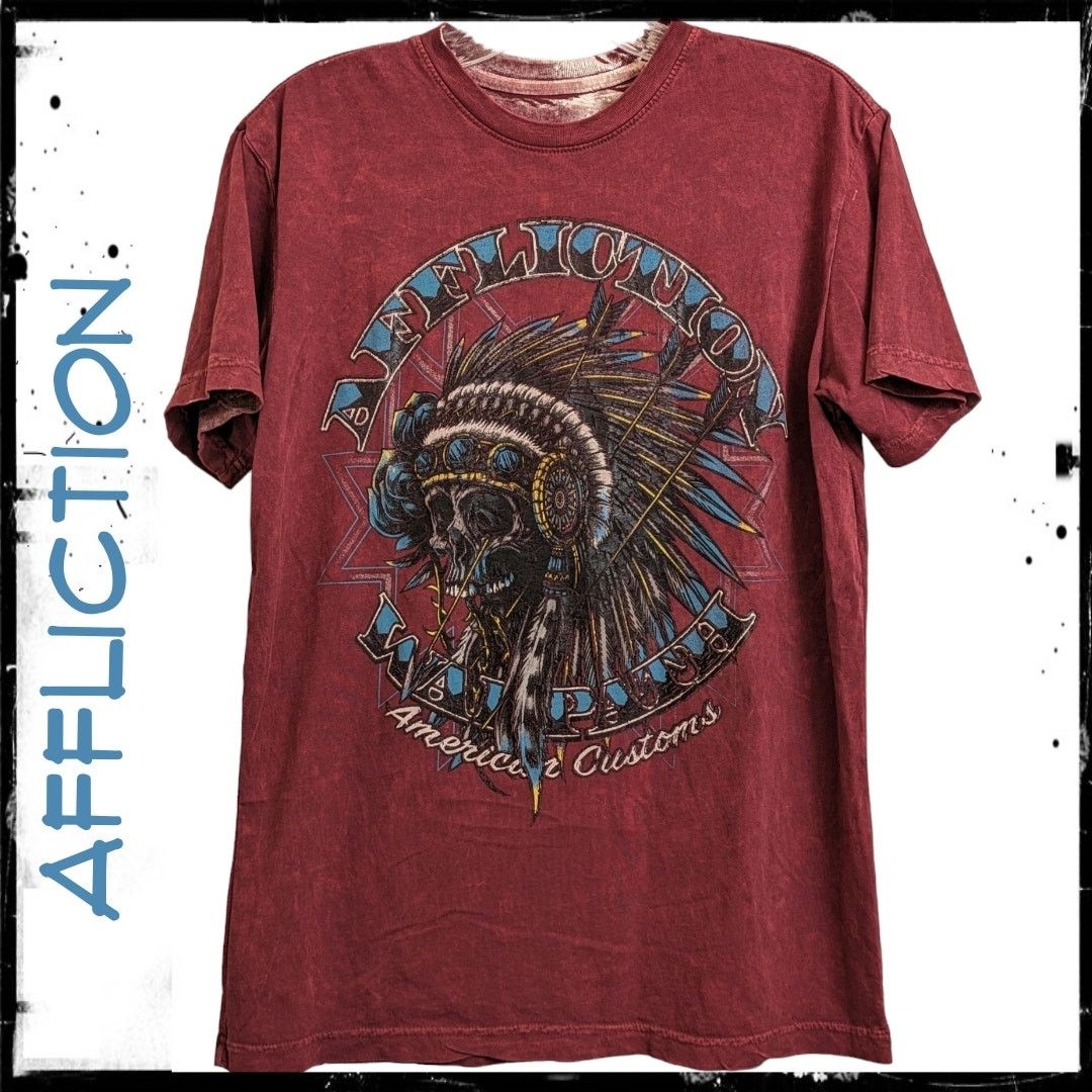 Affliction Reversible AFFLICTION American Customs Warpath T-shirt Men S Size US S / EU 44-46 / 1 - 2 Thumbnail