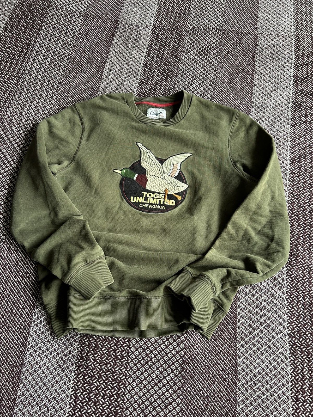Chevignon × Vintage Chevignon Unlimited Sweatshirt Olive Green Streetwear Size S Size US S / EU 44-46 / 1 - 10 Thumbnail