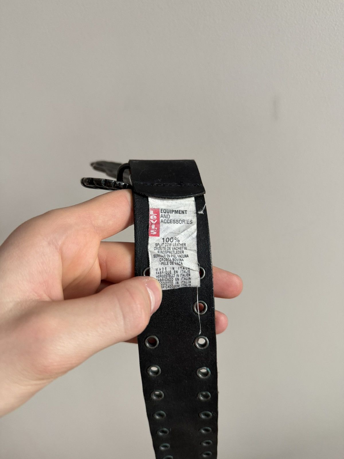 Levi's Vintage leather eagle metal avant garde belt levis Size ONE SIZE - 4 Thumbnail