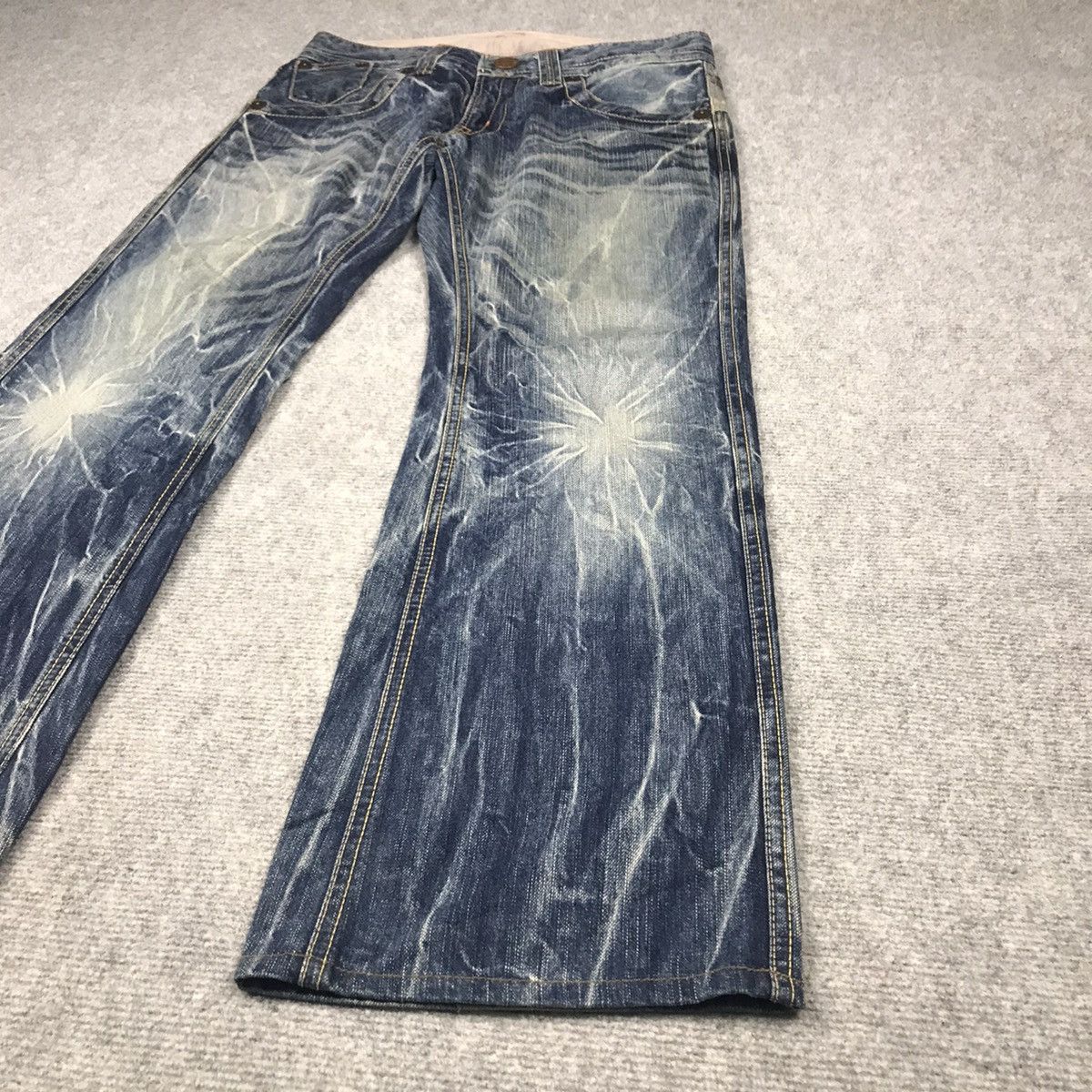 Japanese Brand FLARE DENIM BLUE WAY JAPANESE BOOTCUT DENIM PANTS 136 Size US 30 / EU 46 - 3 Thumbnail