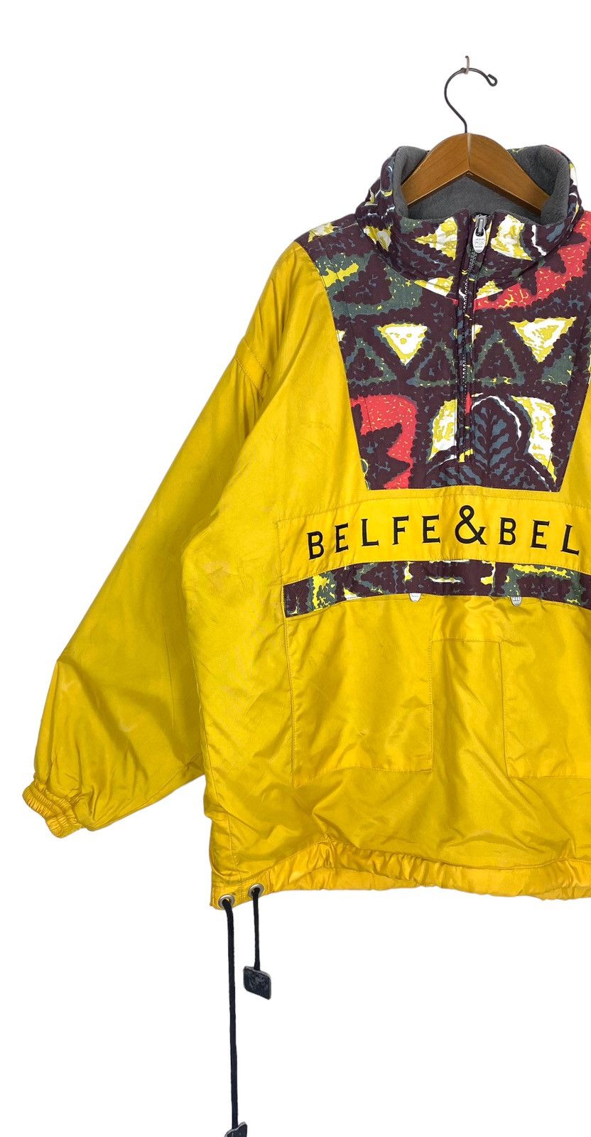Japanese Brand Rare‼️ Belfe & belfe Jacket Big Logo Hoodie Made in Japan Size US M / EU 48-50 / 2 - 2 Thumbnail