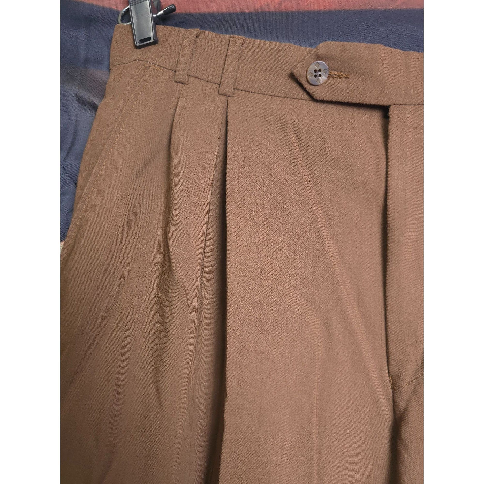 Vintage Ballin Classic Mens Comfort EzE Pleated Pants Size 34R - 2 Thumbnail