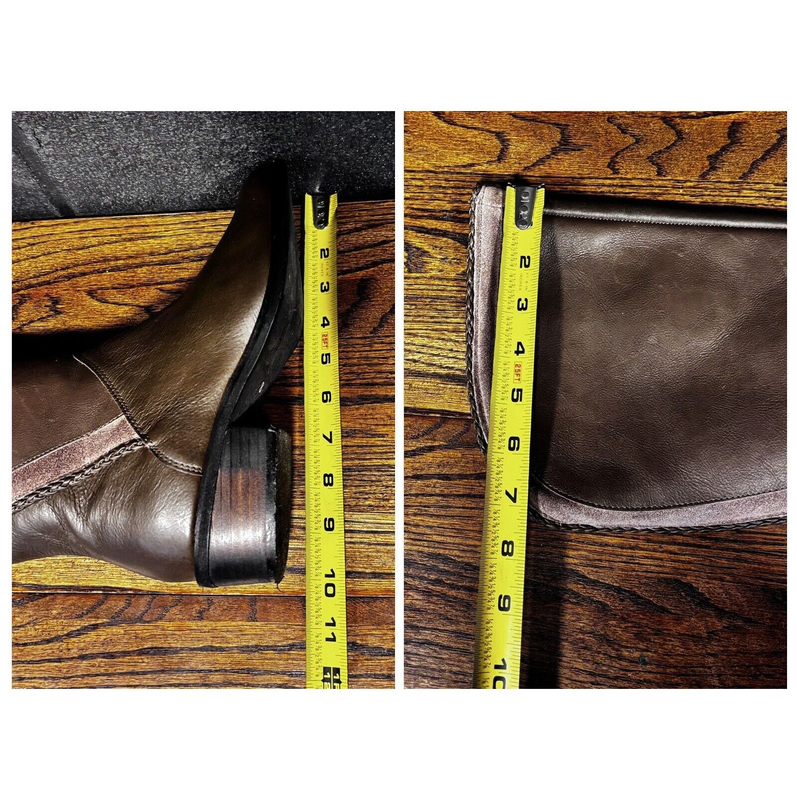Other NAUGHTY MONKEY Everlasting Brown Leather Knee High Boots Size US 8 / IT 38 - 7 Thumbnail