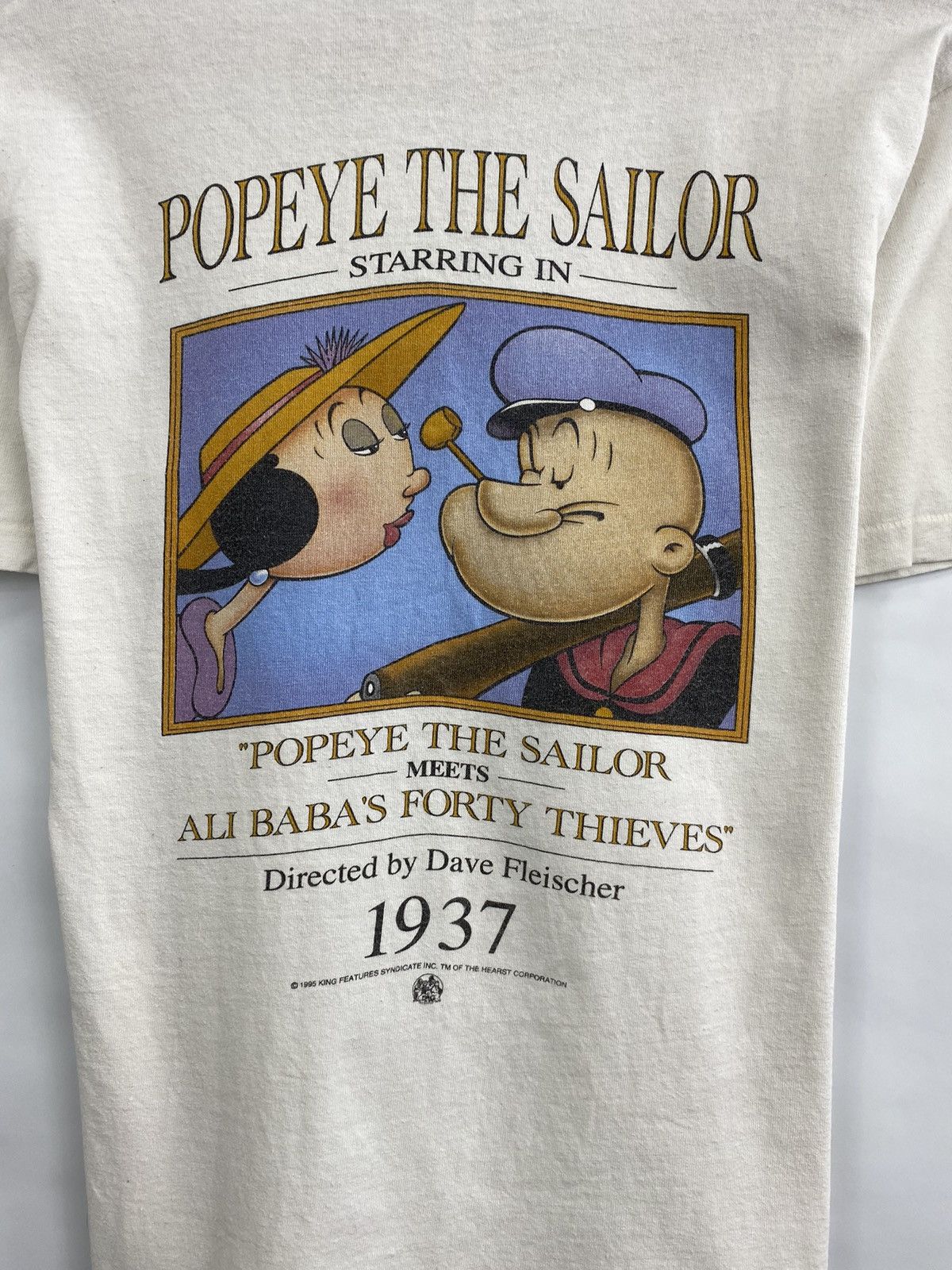 Disney 🇺🇸 Vintage 1995 Popeye T-shirt Universal Studios rare retro Size US M / EU 48-50 / 2 - 4 Thumbnail