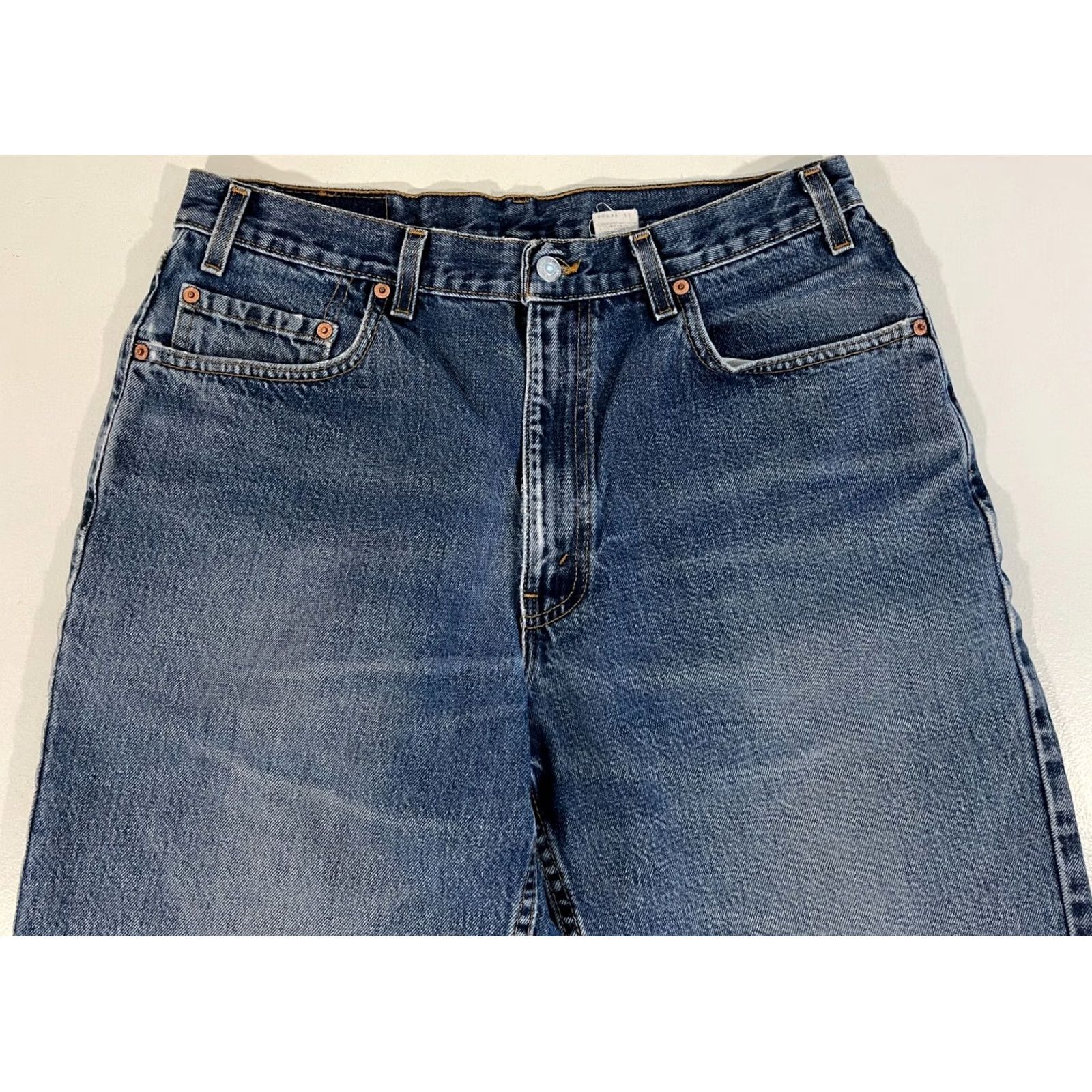 Levi's VINTAGE Levi's 550 Jeans Relaxed Denim Blue 90s Made in USA 36x32 Mens Jeans Distressed Size US 36 / EU 52 - 6 Thumbnail