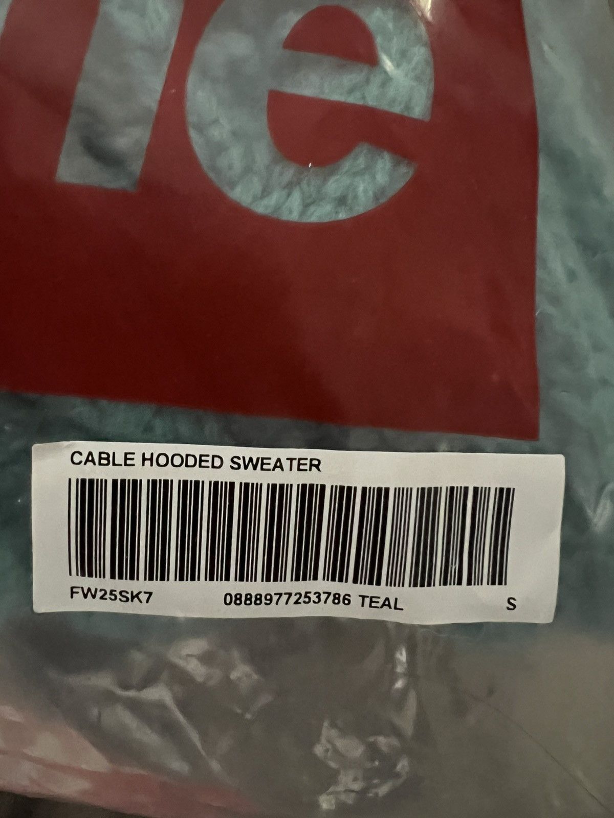 Supreme Size Small Supreme Cable Hooded Sweater Teal Size US S / EU 44-46 / 1 - 3 Thumbnail