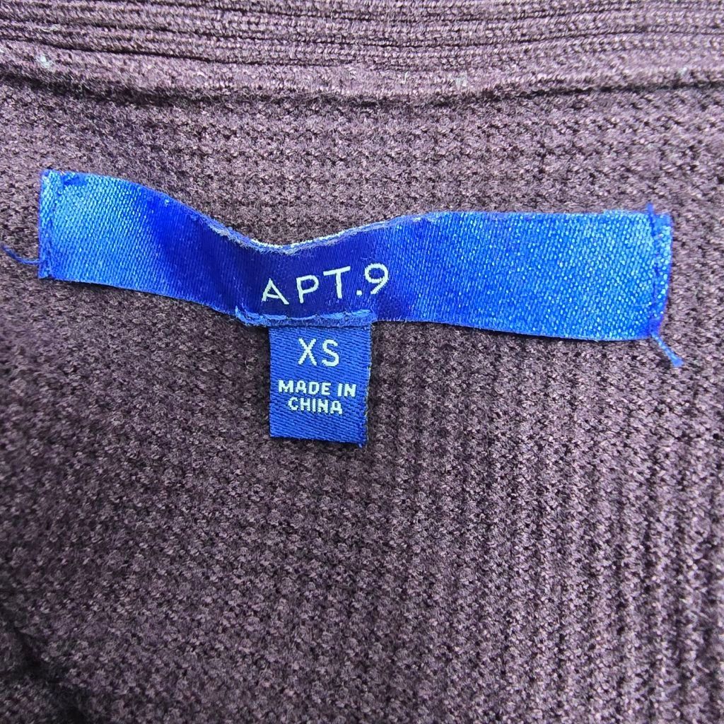 Apt. 9 Women's APT. 9 Purple Ribbed Crew Neck Sweater XS Size XS / US 0-2 / IT 36-38 - 7 Thumbnail
