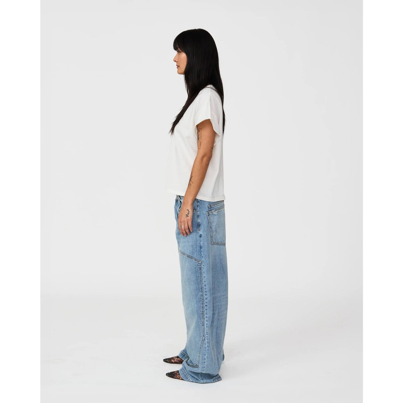 Designer Untytled 'Tie' Trouser [Washed Denim] (Sz 30, 32, 34, 36) Size US 32 / EU 48 - 3 Thumbnail