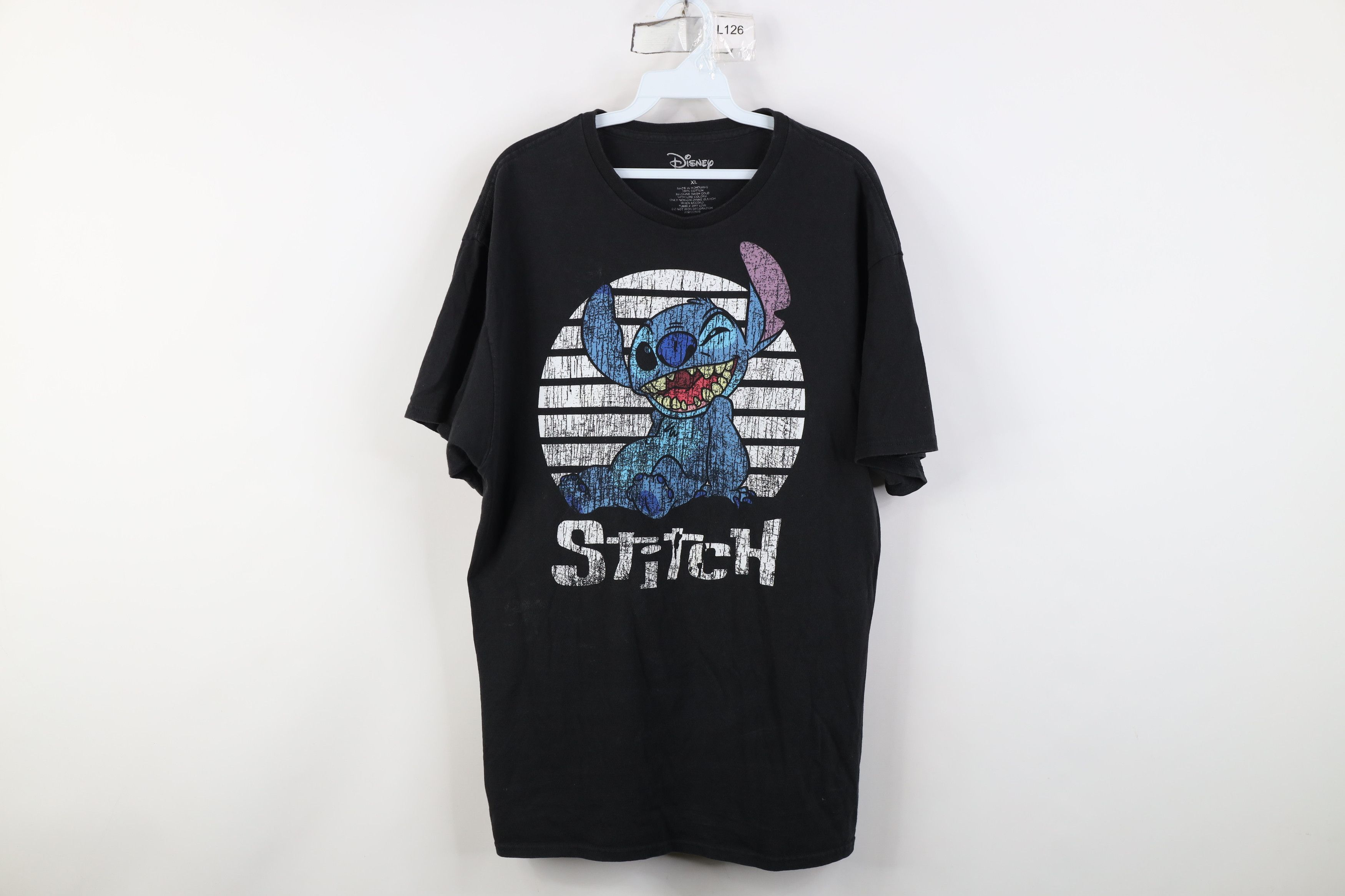 Disney Vintage Y2K Disney Lilo & Stitch Short Sleeve T-Shirt Black Size US XL / EU 56 / 4 - 1 Thumbnail