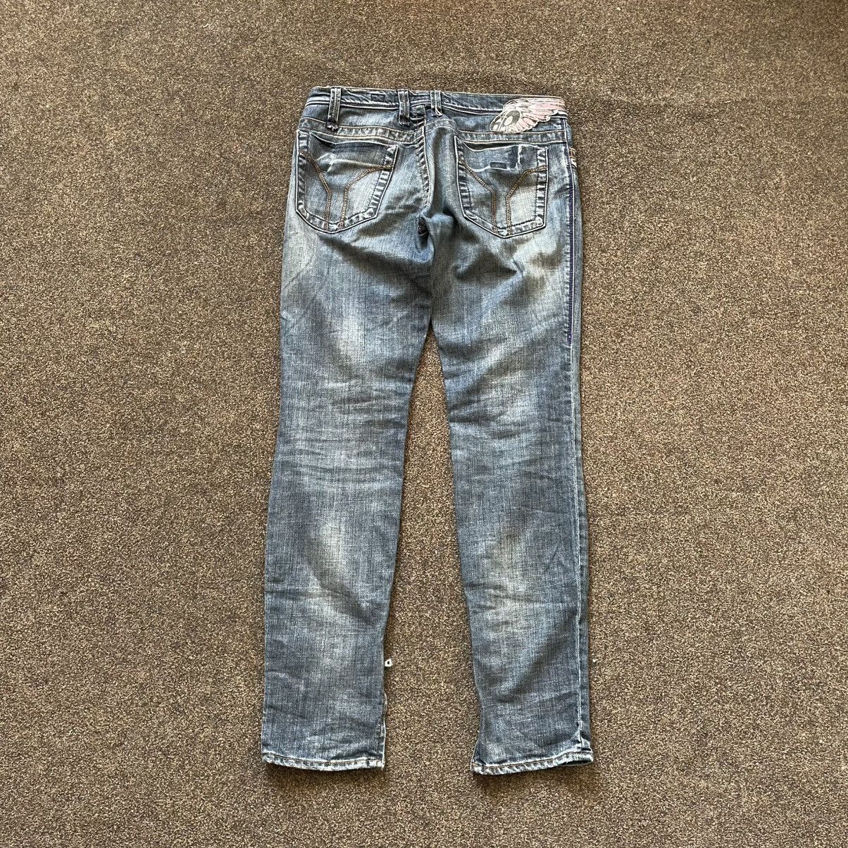 Vintage Vintage Y2K Distressed Baggy Jeans Grunge Skate Logo 36 Size 36" / US 14 / IT 50 - 2 Thumbnail