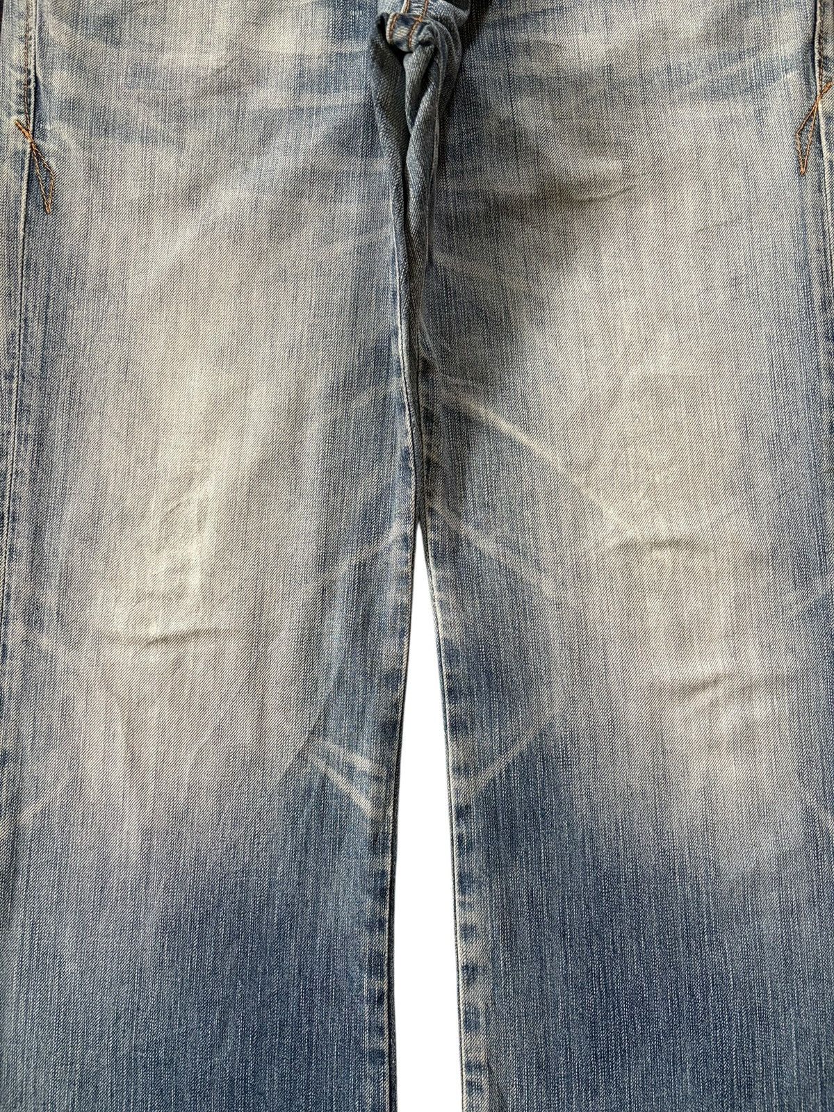 Edwin Vintage Edwin 503 Faded Wash Distress Flare Jeans Size US 33 - 3 Thumbnail