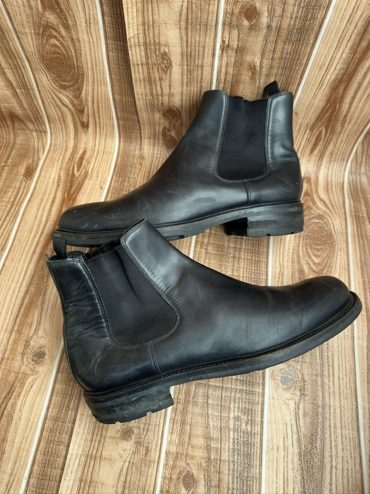 Prada Prada Black Leather Mens Vintage Chelsea Boots Size US 9 / EU 42 - 16 Thumbnail