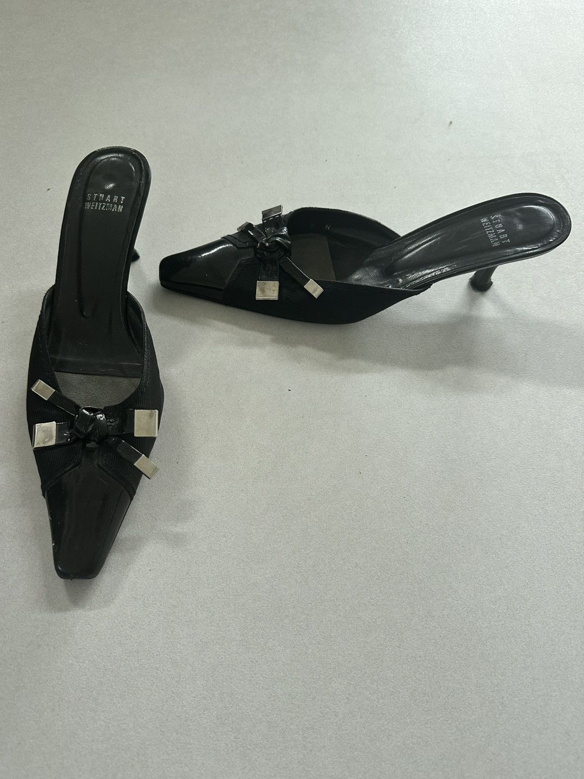Stuart Weitzman Stuart Weitzman Black kitten Heel Sandal, Size 9 N Size US 9 / IT 39 - 1 Thumbnail