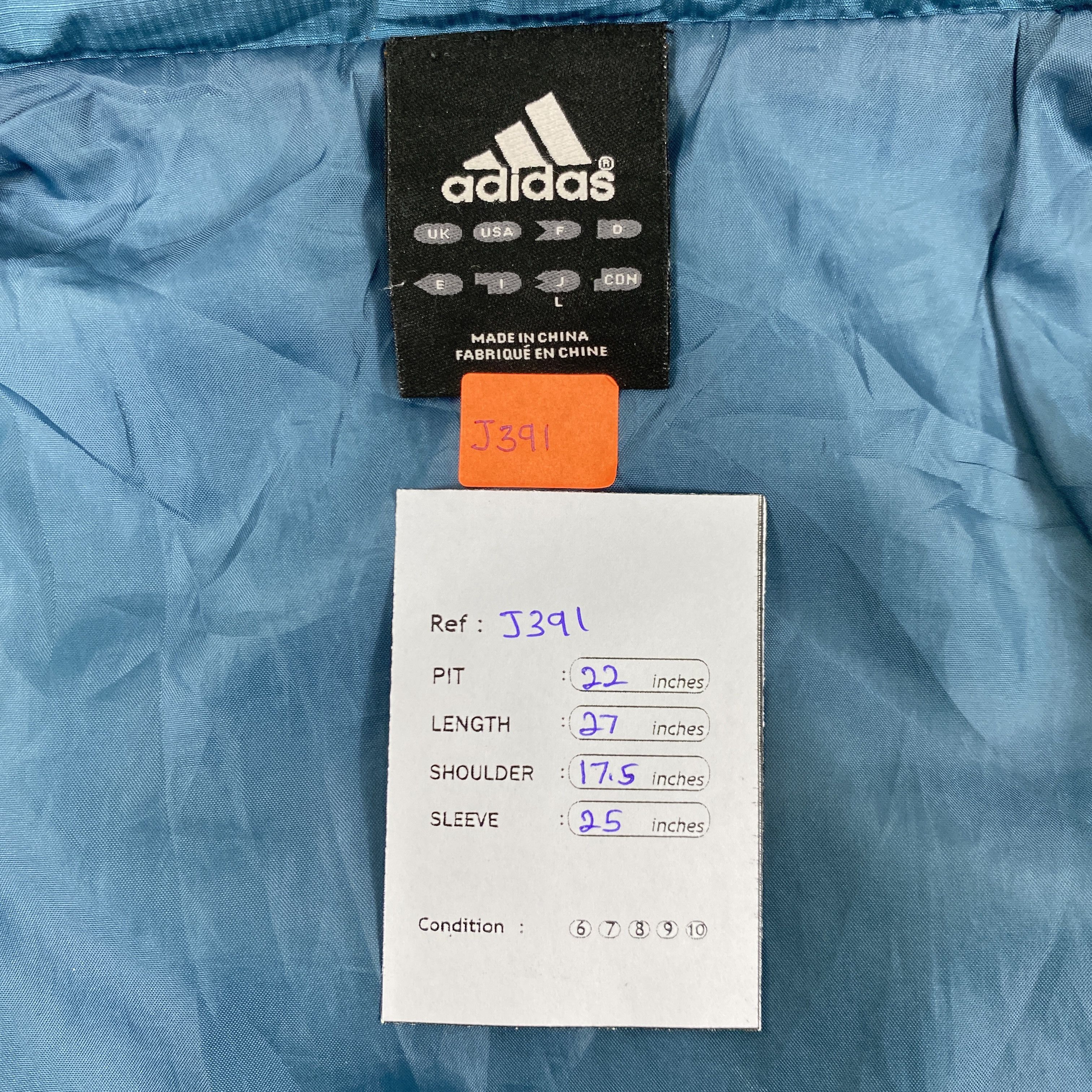 Adidas Vintage Adidas Light Jacket Windbreaker- J391 Size US M / EU 48-50 / 2 - 8 Thumbnail
