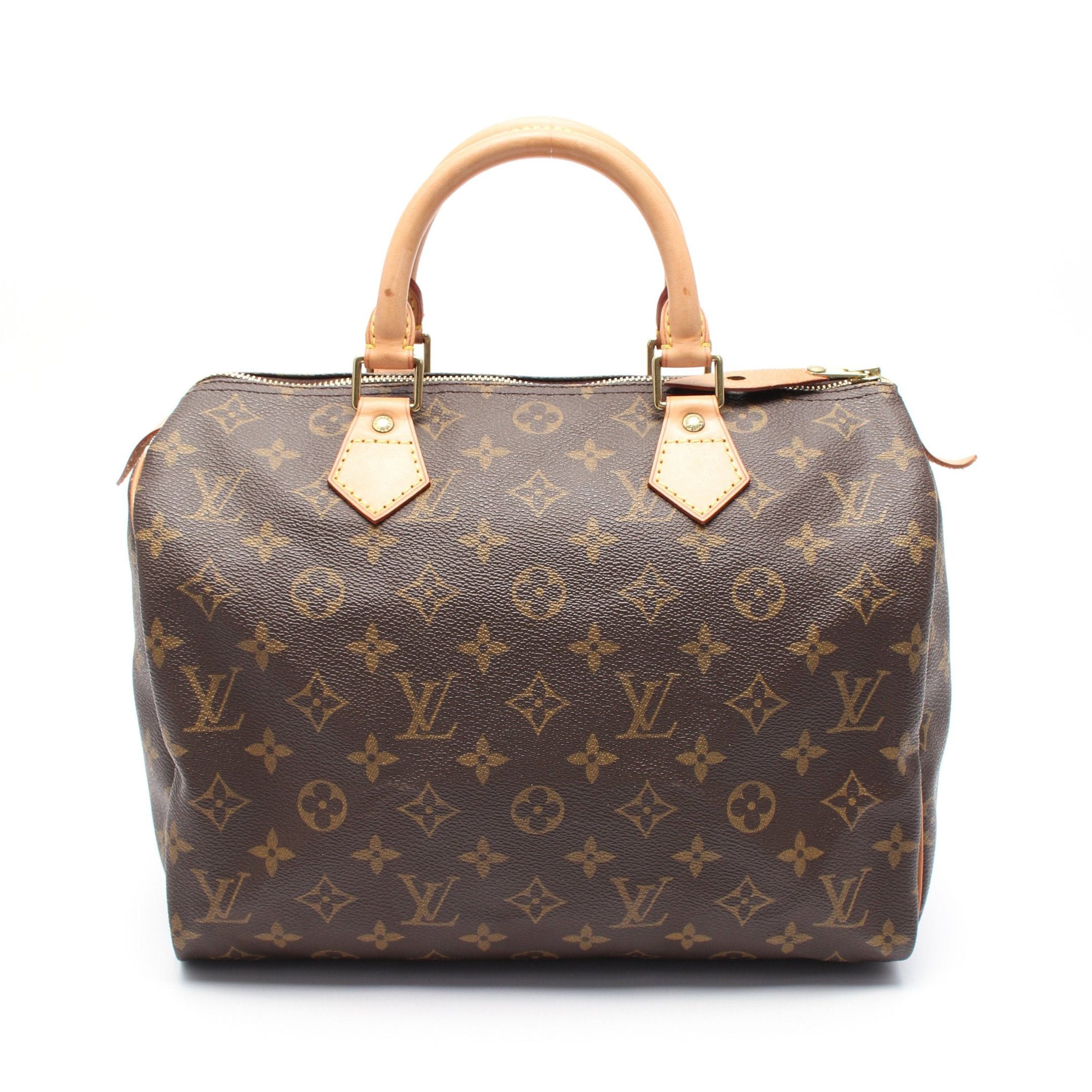 Louis Vuitton Louis Vuitton Speedy 30 Monogram Handbag Leather Brown Size ONE SIZE - 1 Thumbnail