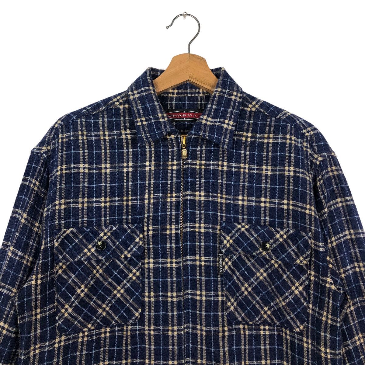 Japanese Brand 🔥90’s Vintage Flannel Jacket Checked Tartan Chapman Japan Size US M / EU 48-50 / 2 - 2 Thumbnail