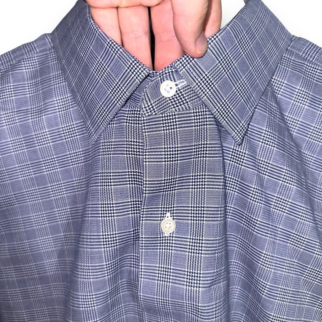 Brooks Brothers Brooks Brothers Navy Non-Iron Dress Shirt XL 17 33 Size US XL / EU 56 / 4 - 3 Thumbnail