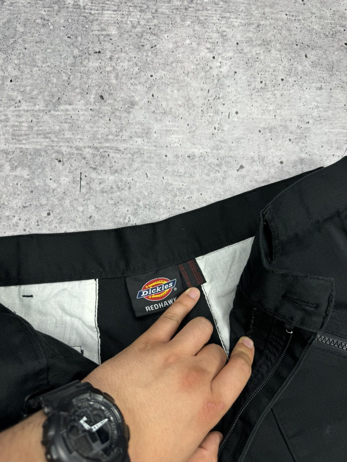 Dickies × Hypebeast × Vintage 💥💥Dickies Vintage Y2K Black Workwear Zipper Pants Trousers Size US 34 / EU 50 - 12 Thumbnail