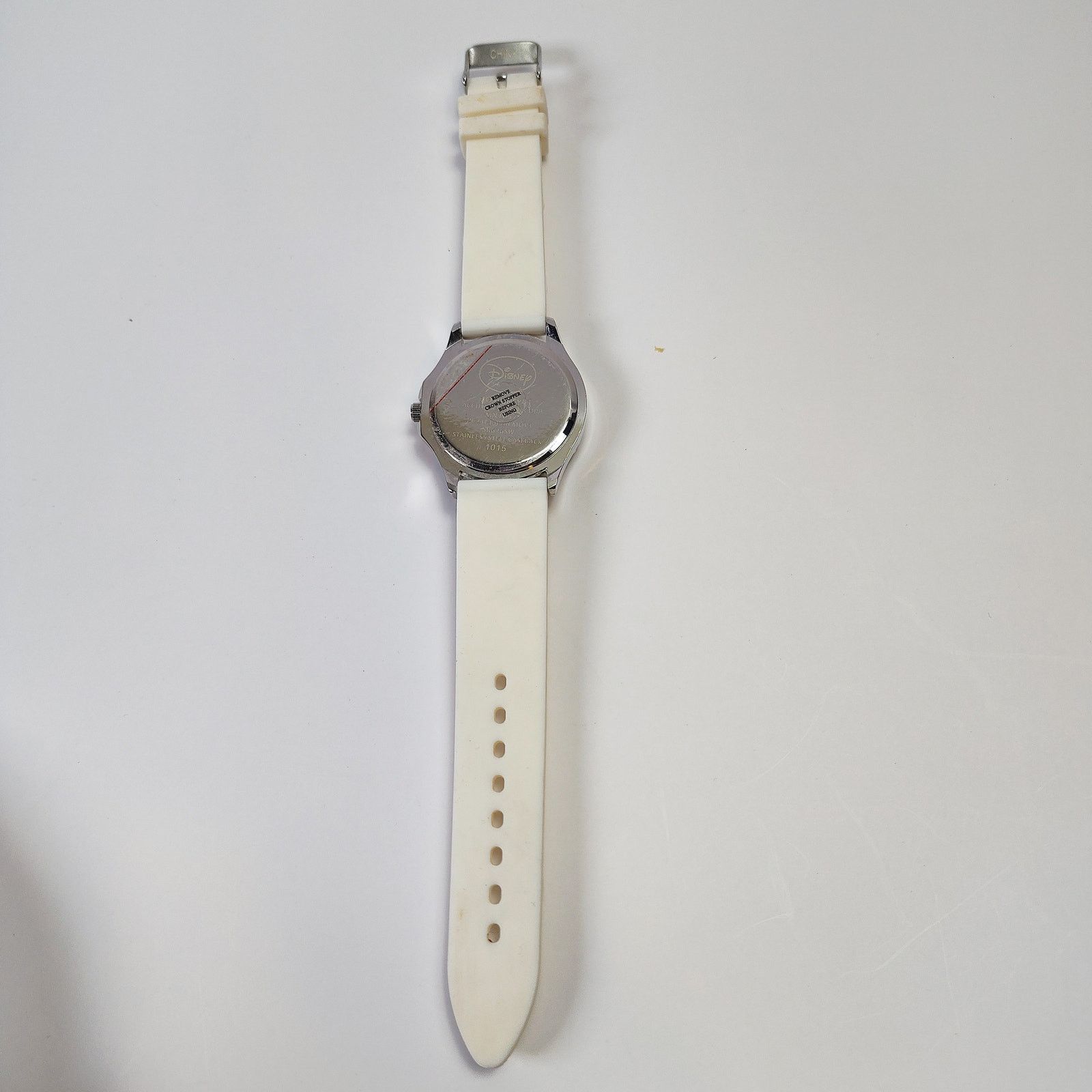 Disney Disney Minnie Mouse Rhinestone Watch White Silicone Band Size ONE SIZE - 4 Thumbnail