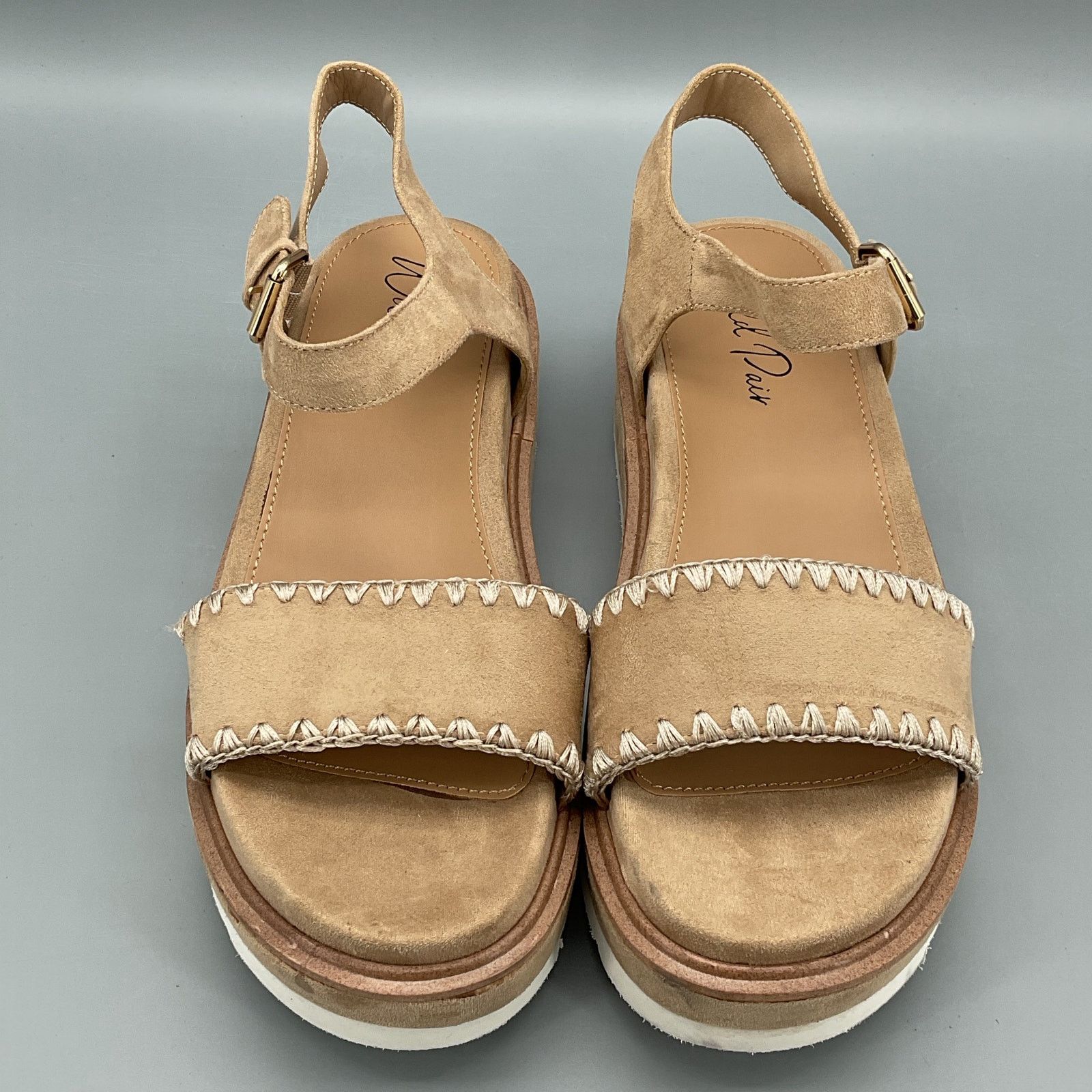 Other NEW Wild Pair Women’s Milliee Platform Sandals Tan Size 9.5M Size US 9.5 / IT 39.5 - 3 Thumbnail