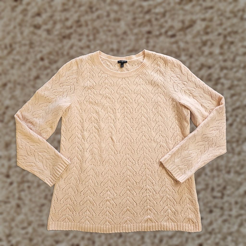 Talbots Talbots Sweater Top Womens 1X Pink Soft Long Sleeve Round Neck Casual Career Top Size XL / US 12-14 / IT 48-50 - 1 Thumbnail