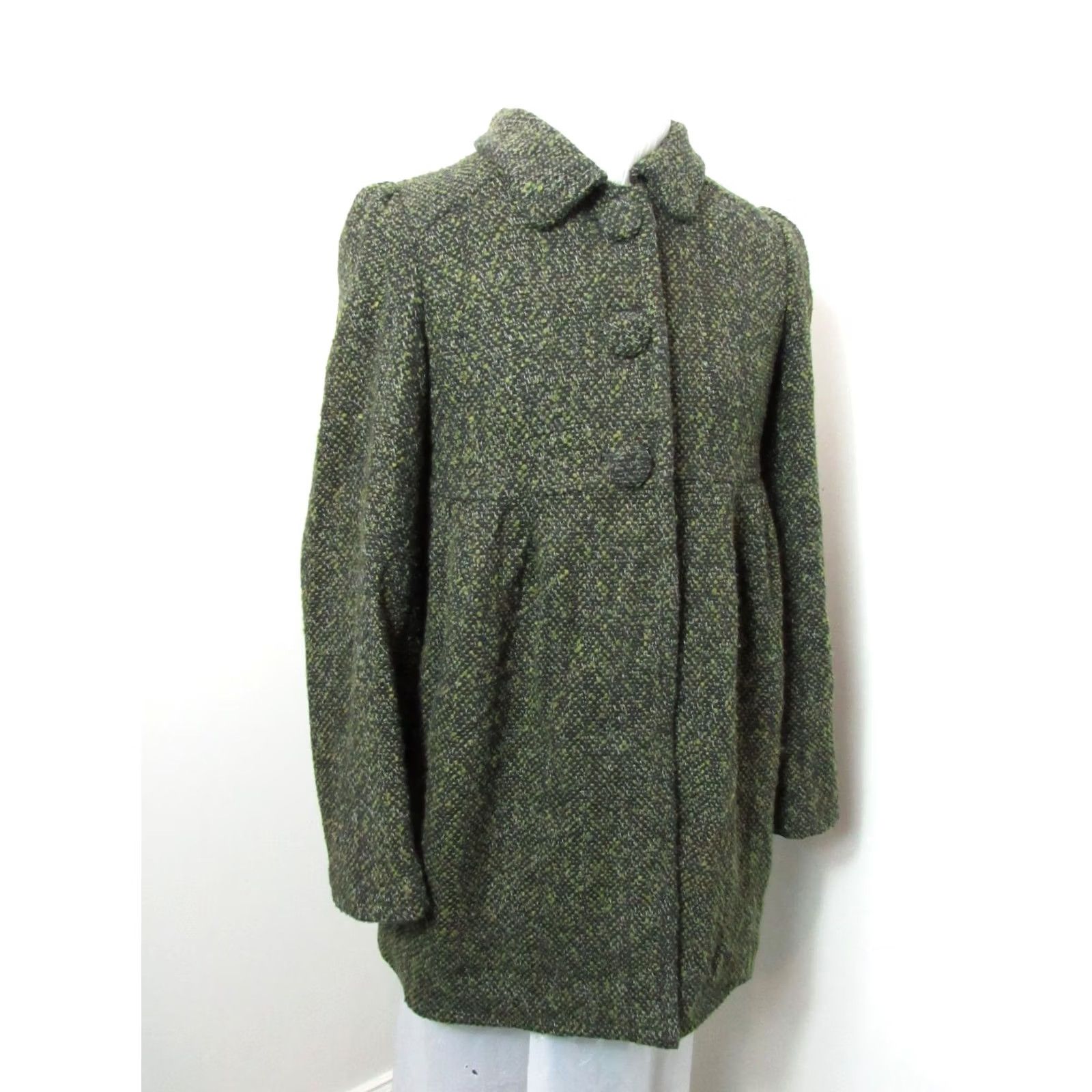 BB Dakota BB Dakota Brown Tweed Coat Womens Medium Regular Size M Cotton Blend Wool Outer Shell Long Sleeve Button Closure Casual Fall Winter 3 Button 3 Accents Size M / US 6-8 / IT 42-44 - 7 Thumbnail
