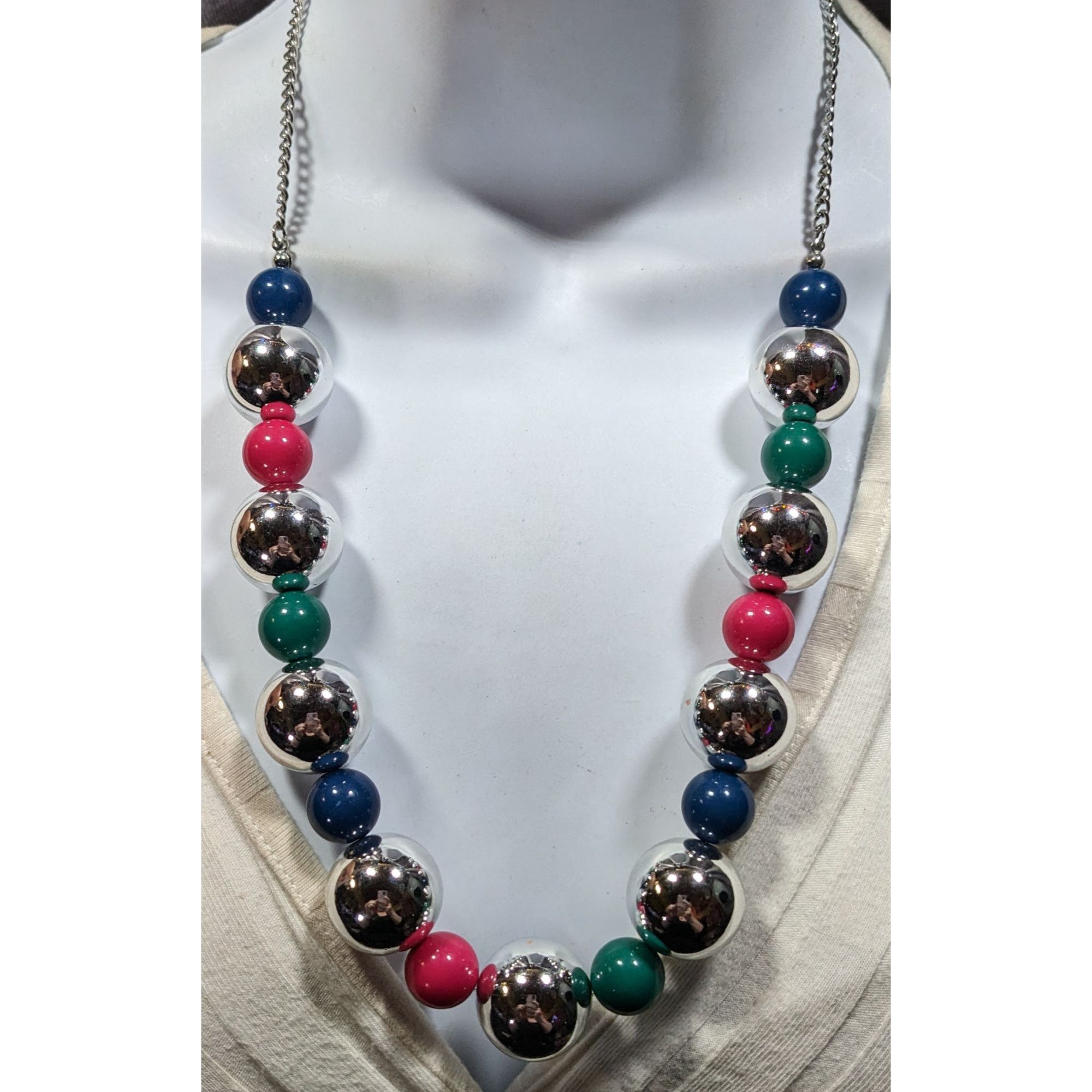Other Paparazzi Top Pop Silver Tone And Multi Color Beaded Necklac Size ONE SIZE - 4 Thumbnail