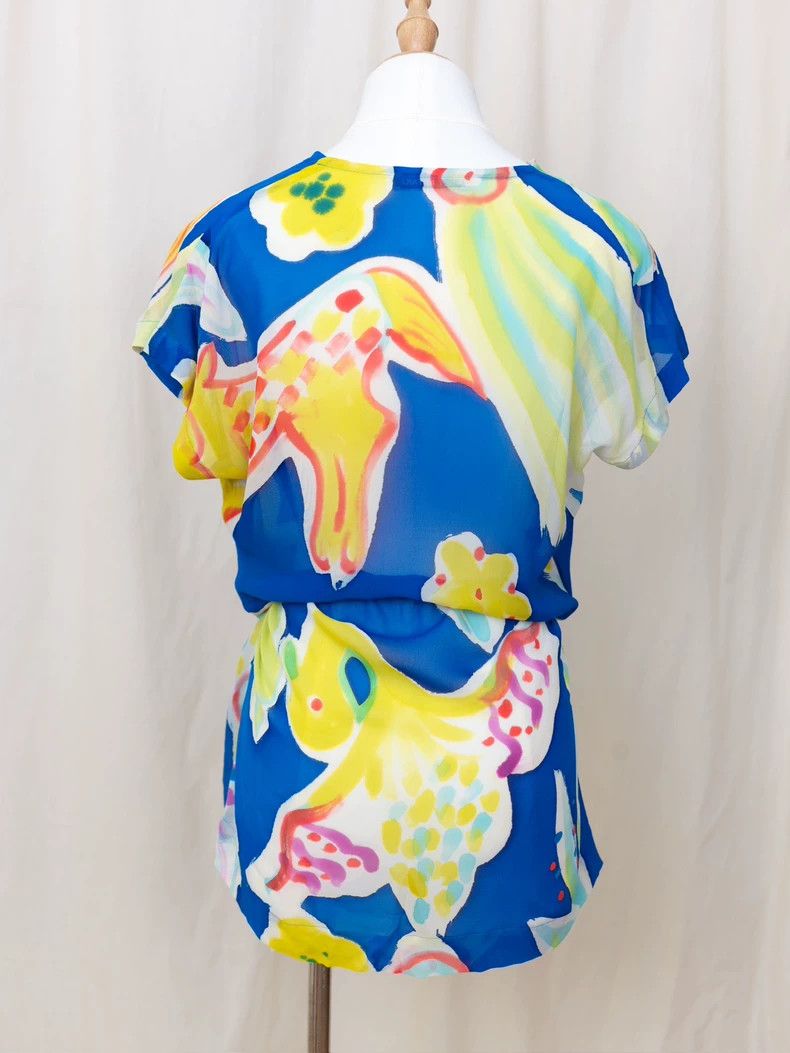 Issey Miyake Issey Miyake size:2 Watercolor animal dress Size S / US 4 / IT 40 - 4 Thumbnail
