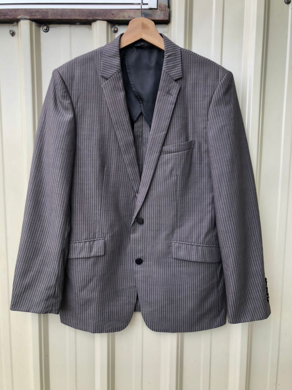 Japanese Brand × Vintage × semanticdesign Semantics Design Stripes Blazer Jacket Size US M / EU 48-50 / 2 - 1 Thumbnail