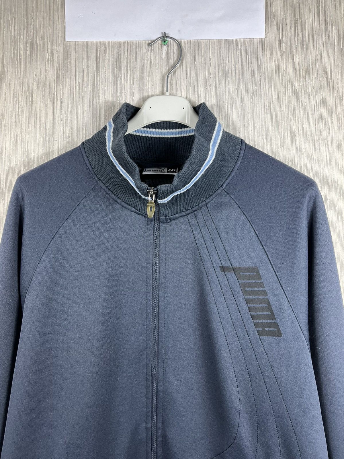 Puma × Vintage Vintage Puma y2k zip track hoodie sweatshirt lines logo Size US XXL / EU 58 / 5 - 3 Thumbnail