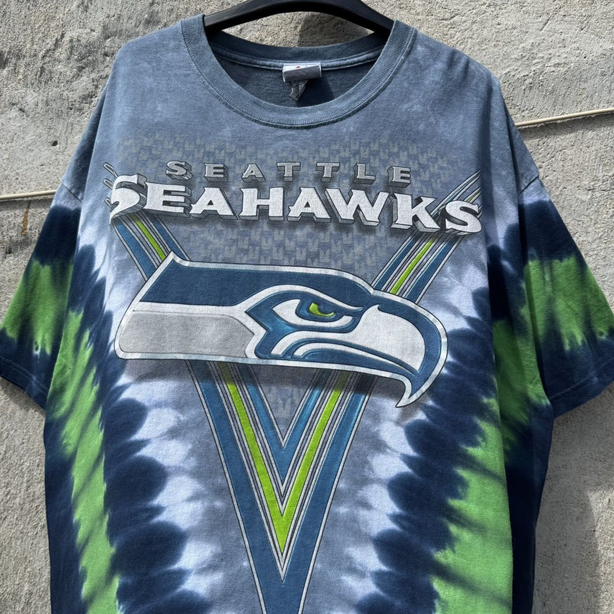 NFL Vintage Seattle Seahawks Tie Dye AOP Football Tshirt XL Size US XL / EU 56 / 4 - 3 Thumbnail