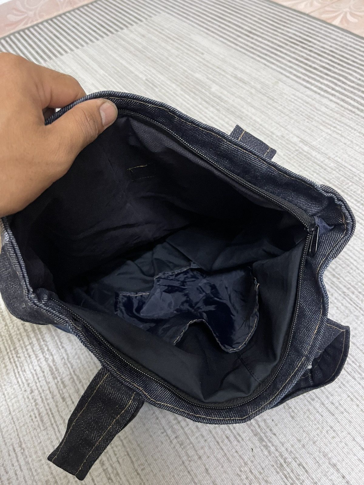 Carhartt × Vintage VINTAGE CARHARTT PATCHWORK Denim Tote Bag Size ONE SIZE - 7 Thumbnail